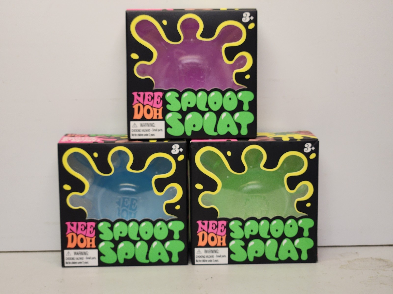NeeDoh Sploot Splat All Three Colors Green,Pink,& Blue (FREE SHIPPING)