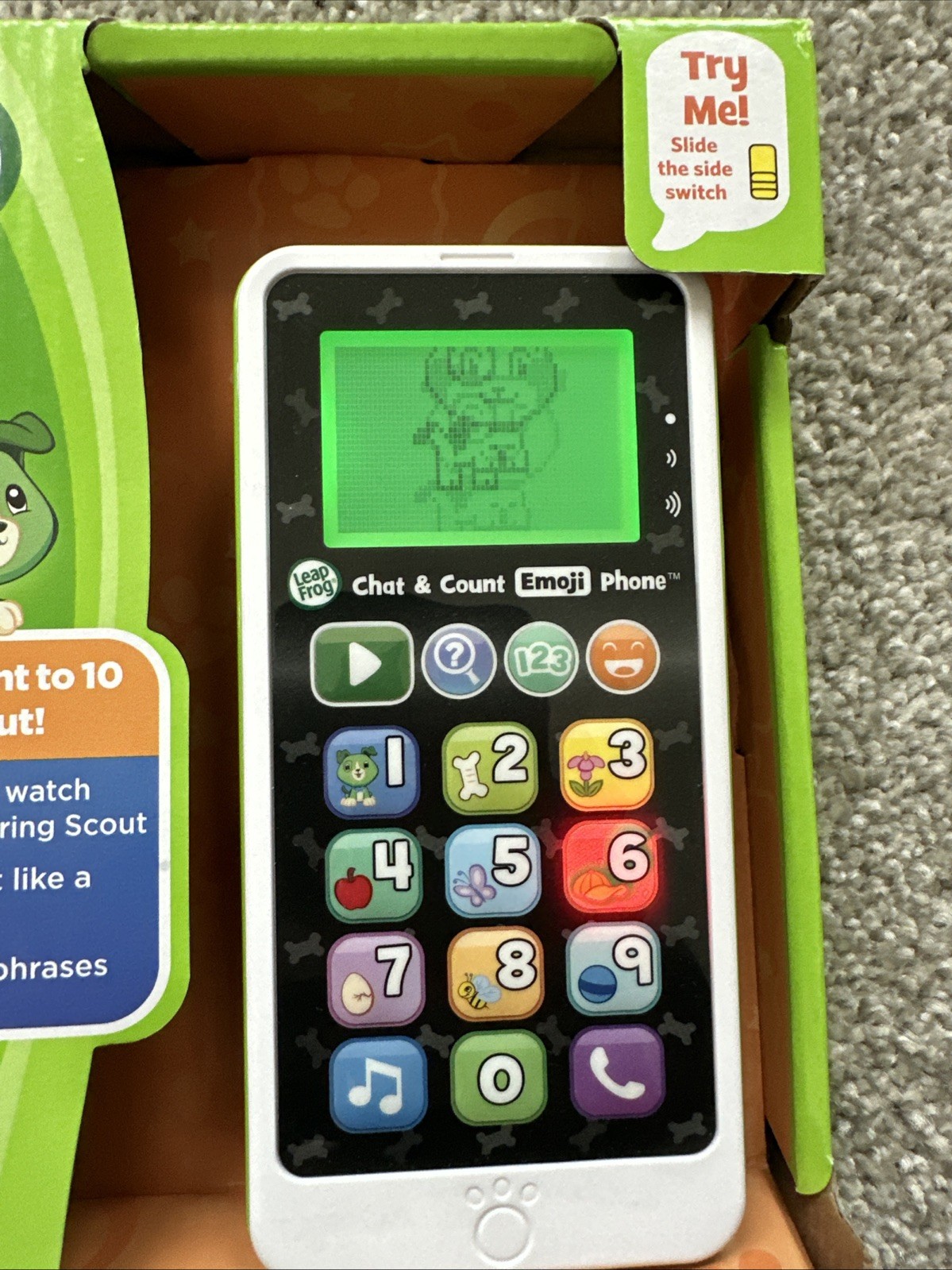 LeapFrog Chat and Count Emoji Phone Fun Learning for Kids Smart Phone New
