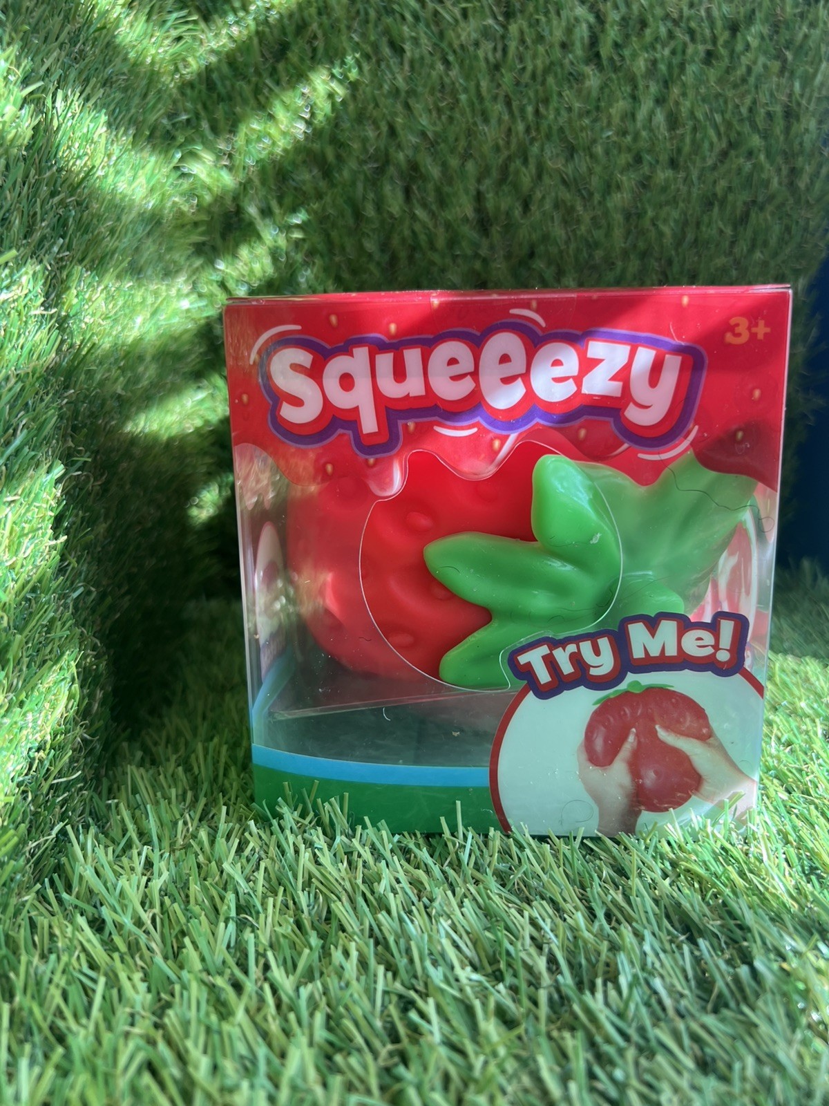 Sunny Days Authentic Strawberry Squishy Jumbo Squeezy Stress Relief Fidget Toy