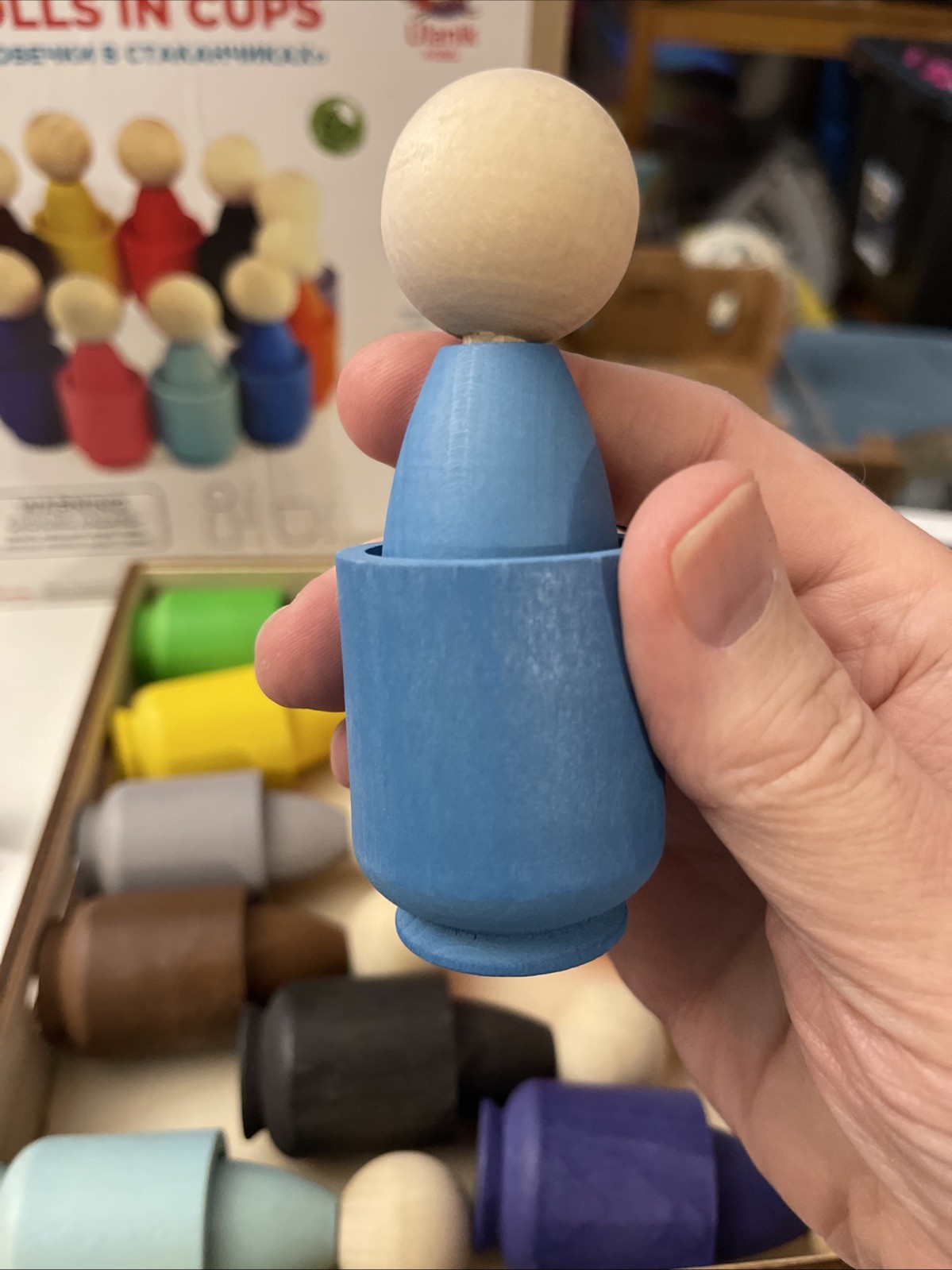 Peg Dolls for Sorting Toddlers Montessori Toys for 3+ Year Olds