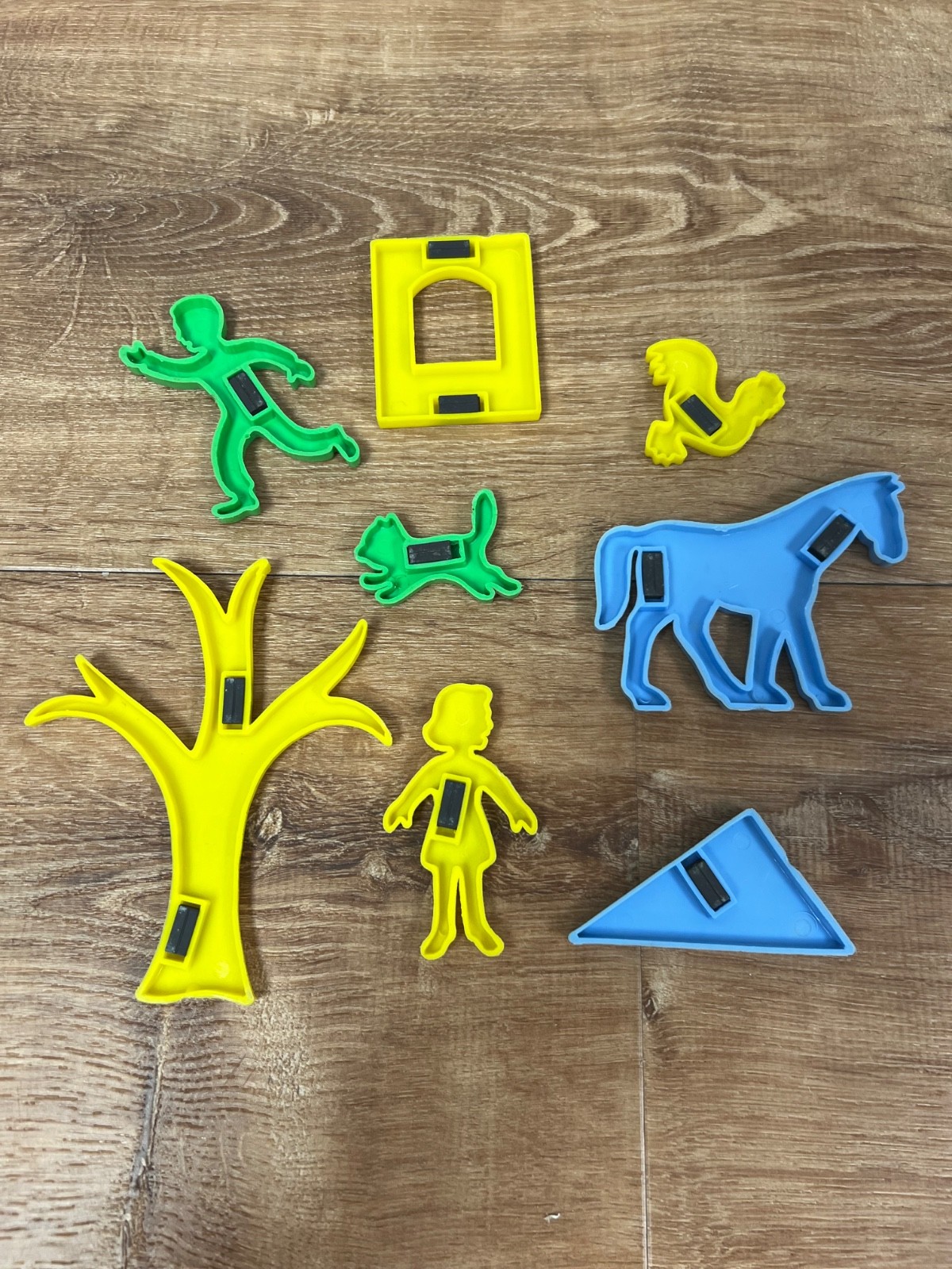 Lot Of Refrigerator Magnet Letters Numbers Shapes Plastic Toys
