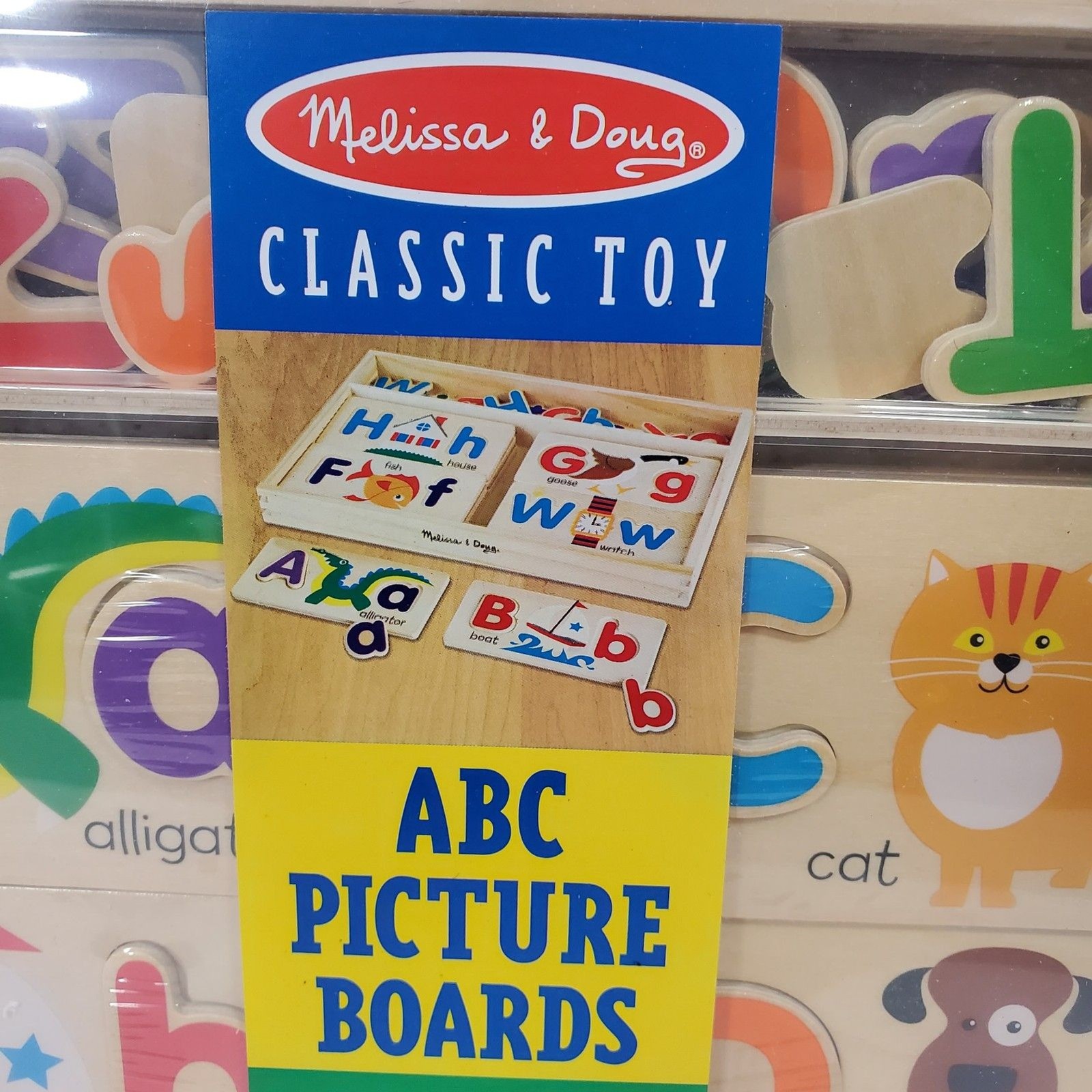 Melissa And Doug ABC Picture Board Wooden Classic Toy 4And Up
