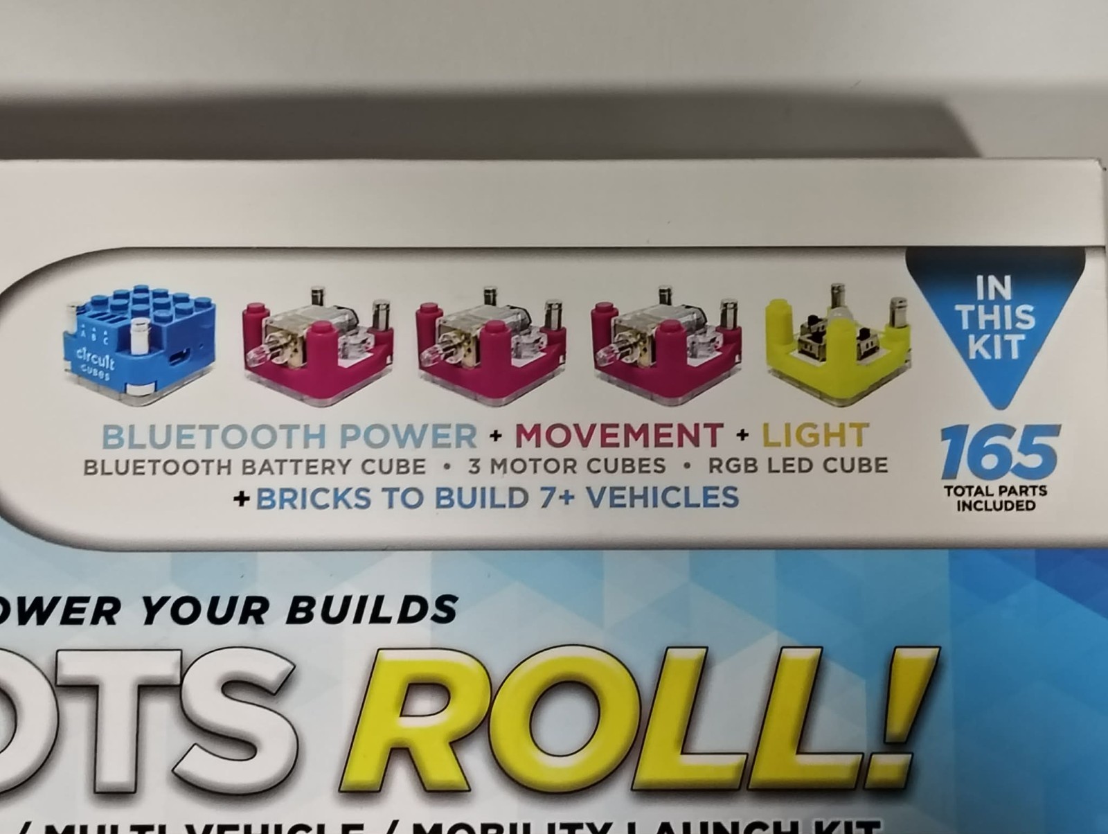 Circuit Cubes Robots Roll Build Bluetooth APP powered Vehicles Kit 165 parts NEW