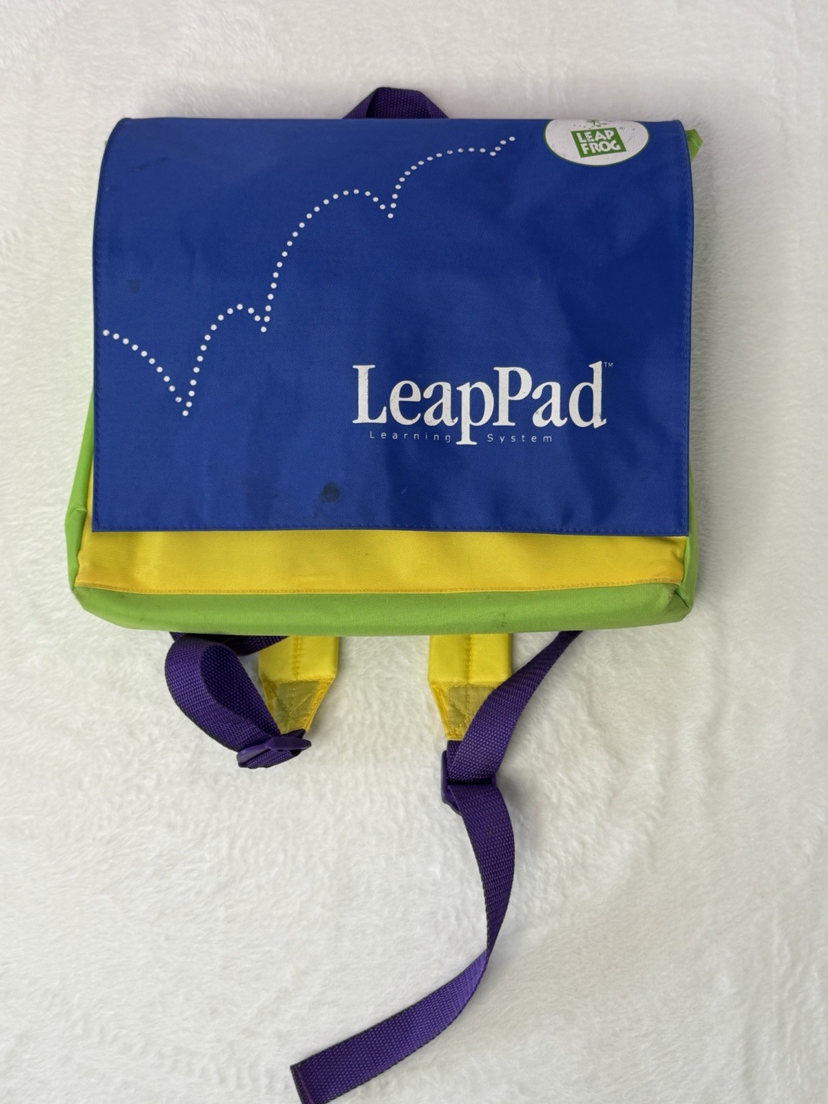 Leapfrog LeapPad Learning Game System Console Model 57-000-01 w/backpack TESTED