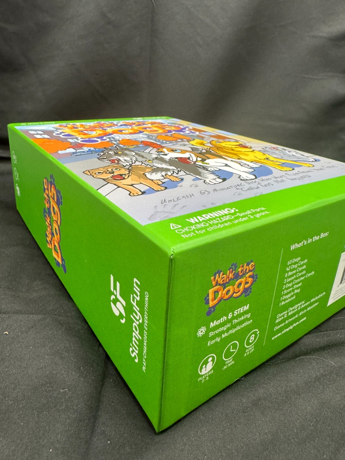 Walk the Dogs, a math and STEM board game by SimplyFun New Open Box