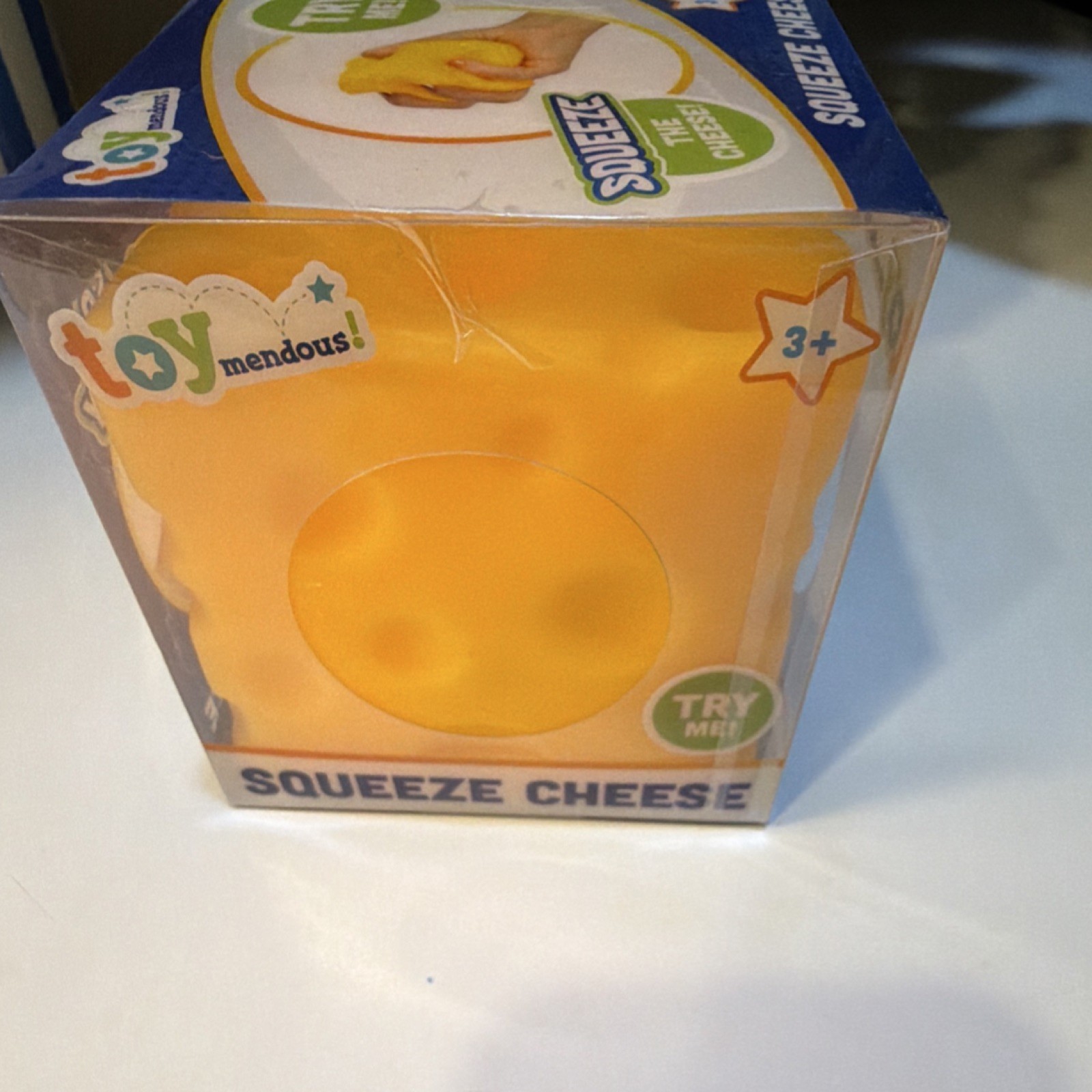 Toymendous Squeeze Cheese Squishy Tactile Squeeze Toy Yellow Viral squishy