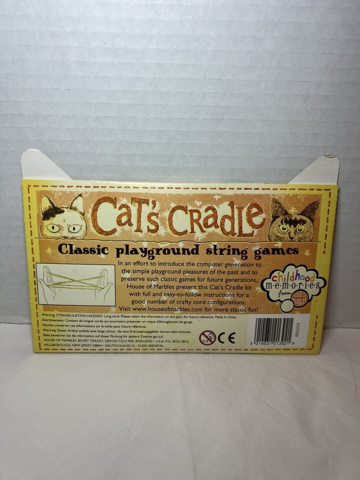 Cat’s Cradle Childhood Memories Classic Playground String Game With Directions