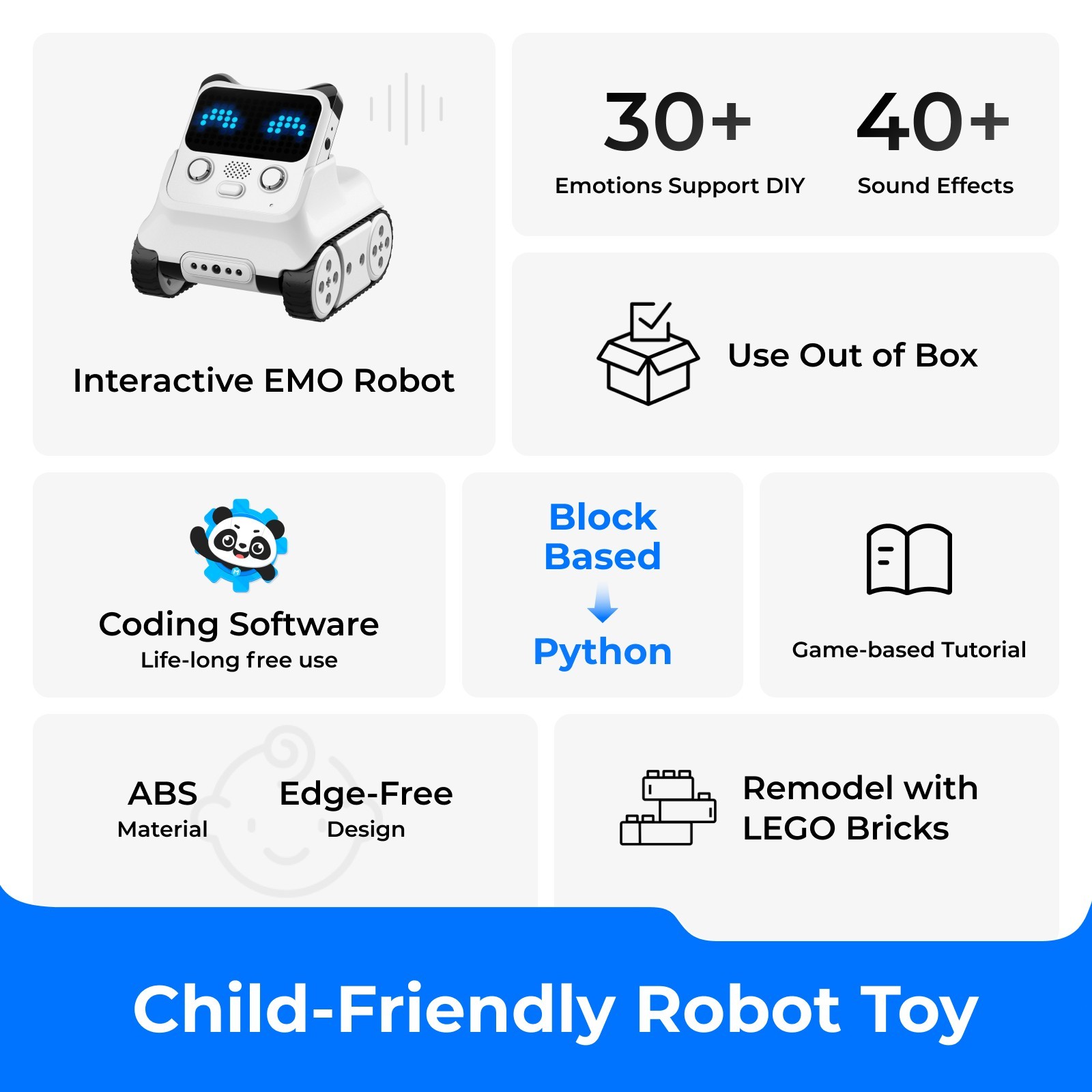 Makeblock Codey Rocky Coding Robot Toy for Kids 6-12, Learn Scratch & Python