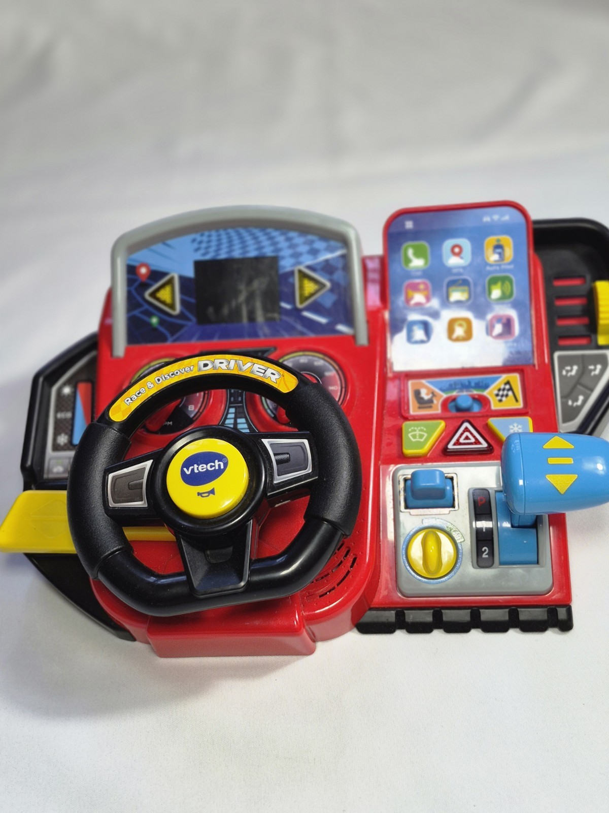 Vtech Race & Discover Driver Educational Toy Interactive Driving Games Working