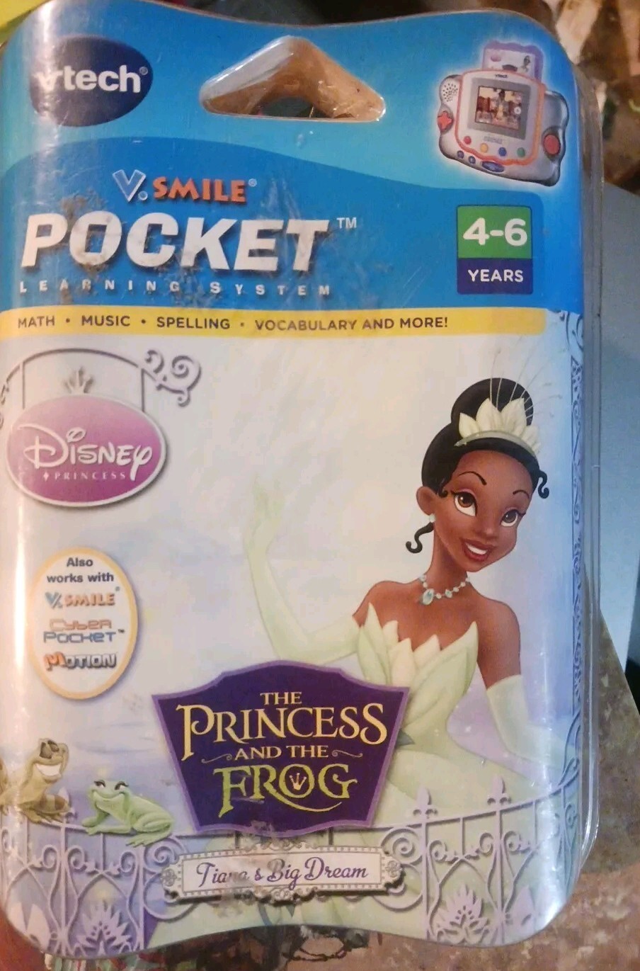 VTech V.smile Pocket Learning System Disney Princess and The Frog 4-6 Years