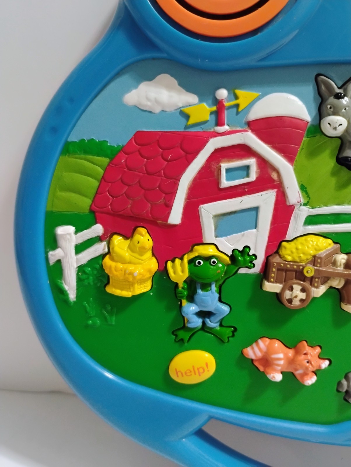 Vintage 1998 Leap Frog Think & Go Learning Farm Tablet Toy