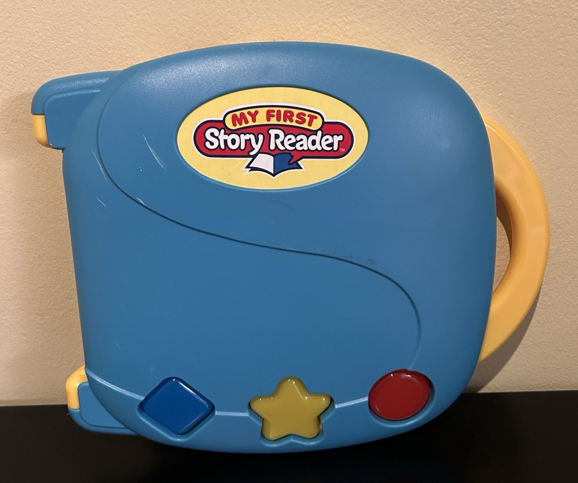 MY FIRST STORY READER with 9 interactive BOOKS & 2 cartridges dated 2005 EUC
