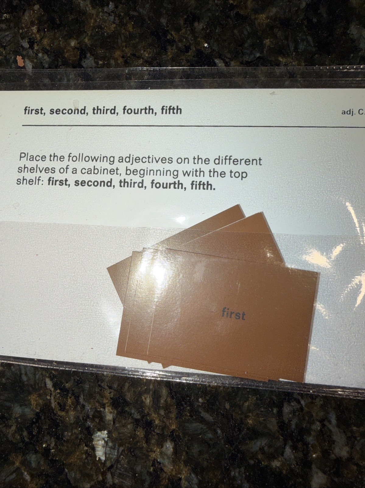 Montessori Command Cards Adjectives Superlatives Grammar, Homeschool Sentences