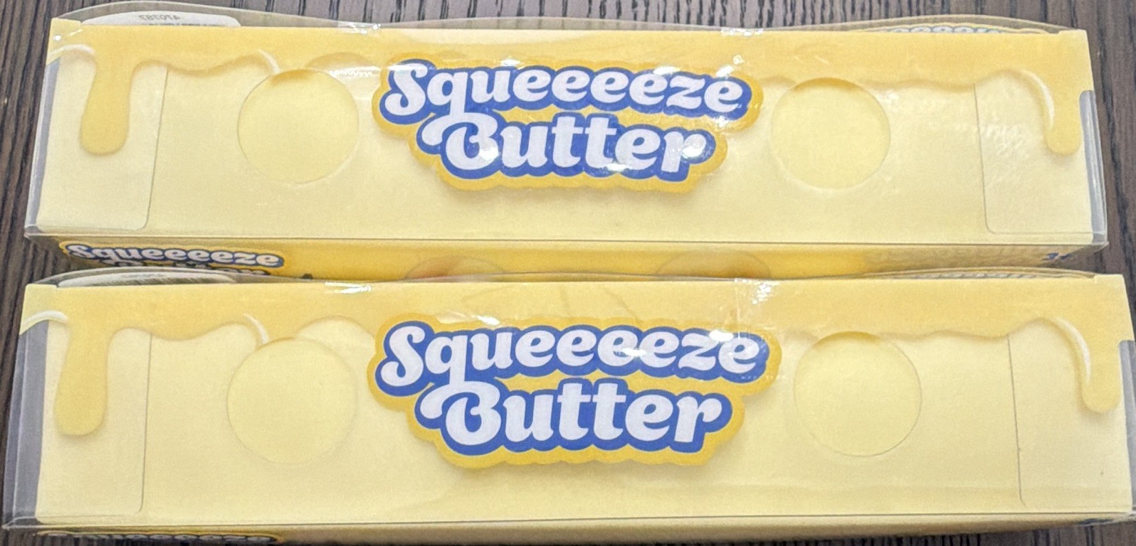 Sunny Days Butter Tactile Squeeze Toy Yellow Salted 14oz Lot of 2