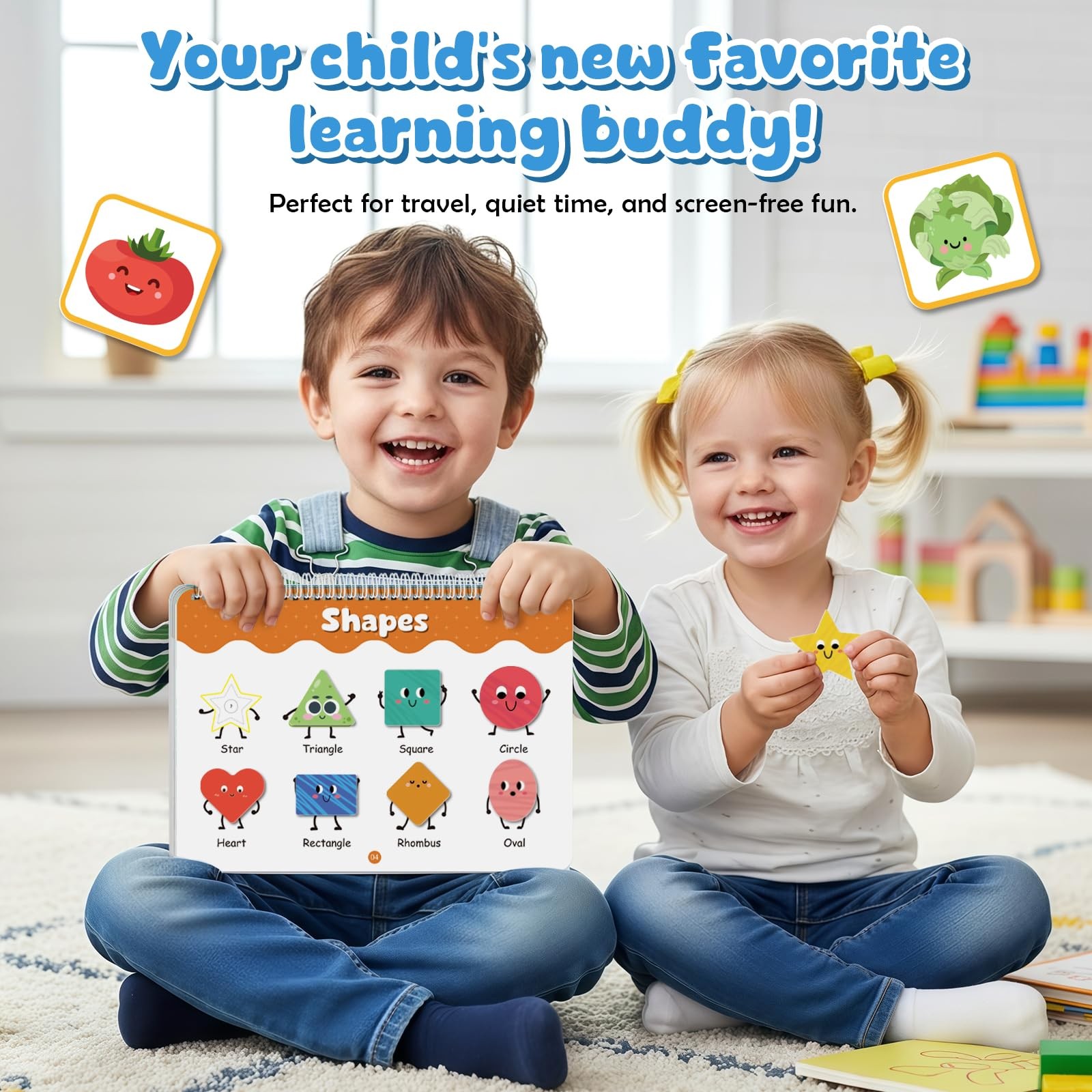 Montessori Busy Book for Toddlers 3-5, Activity Books for Kids, Toddler Busy Boo
