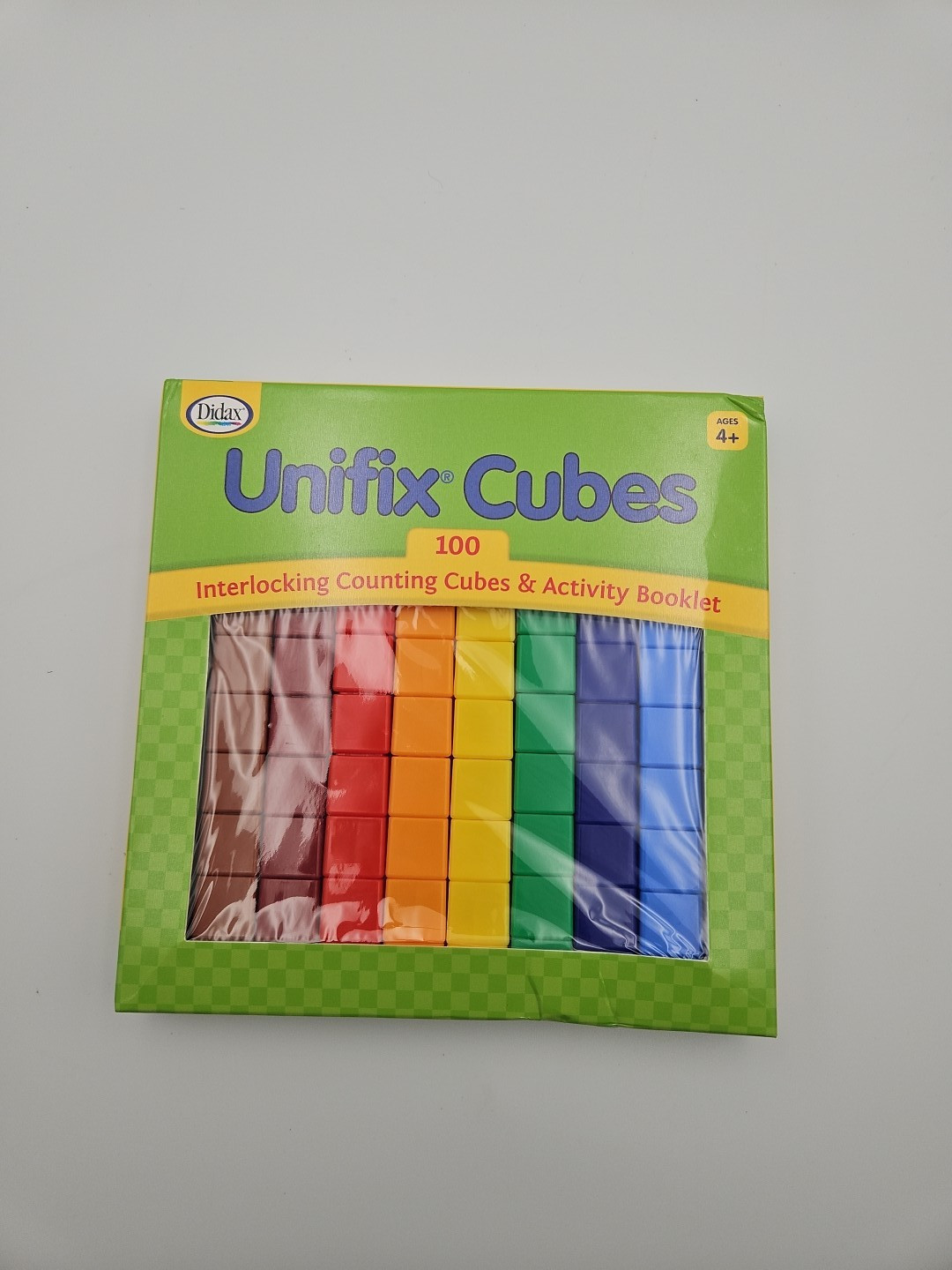 100 Piece Unifix Building Cubes Set for Early Math Learning Ages 4 and Up