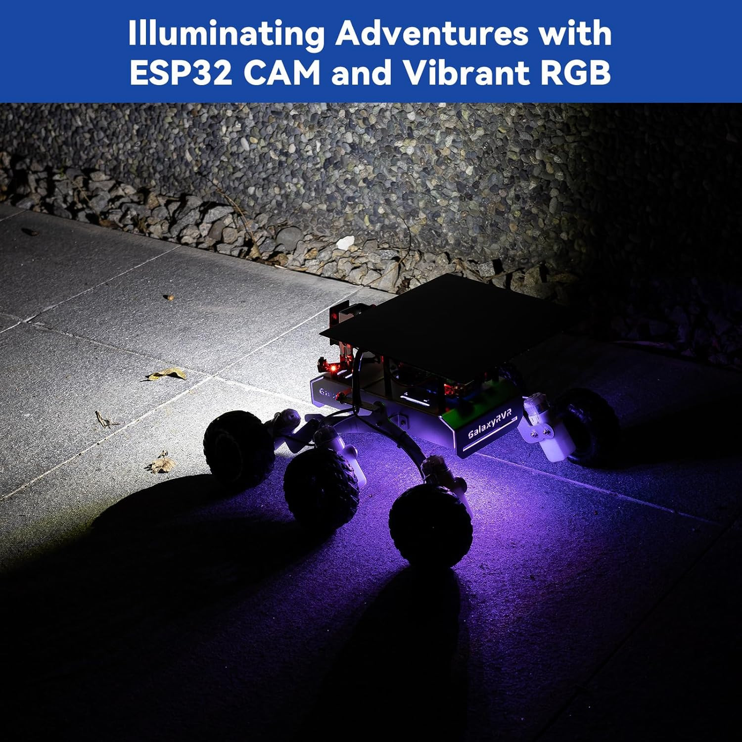Galaxyrvr Mars Rover Kit, Smart Video Robot Car Kit Compatible with Arduino Uno