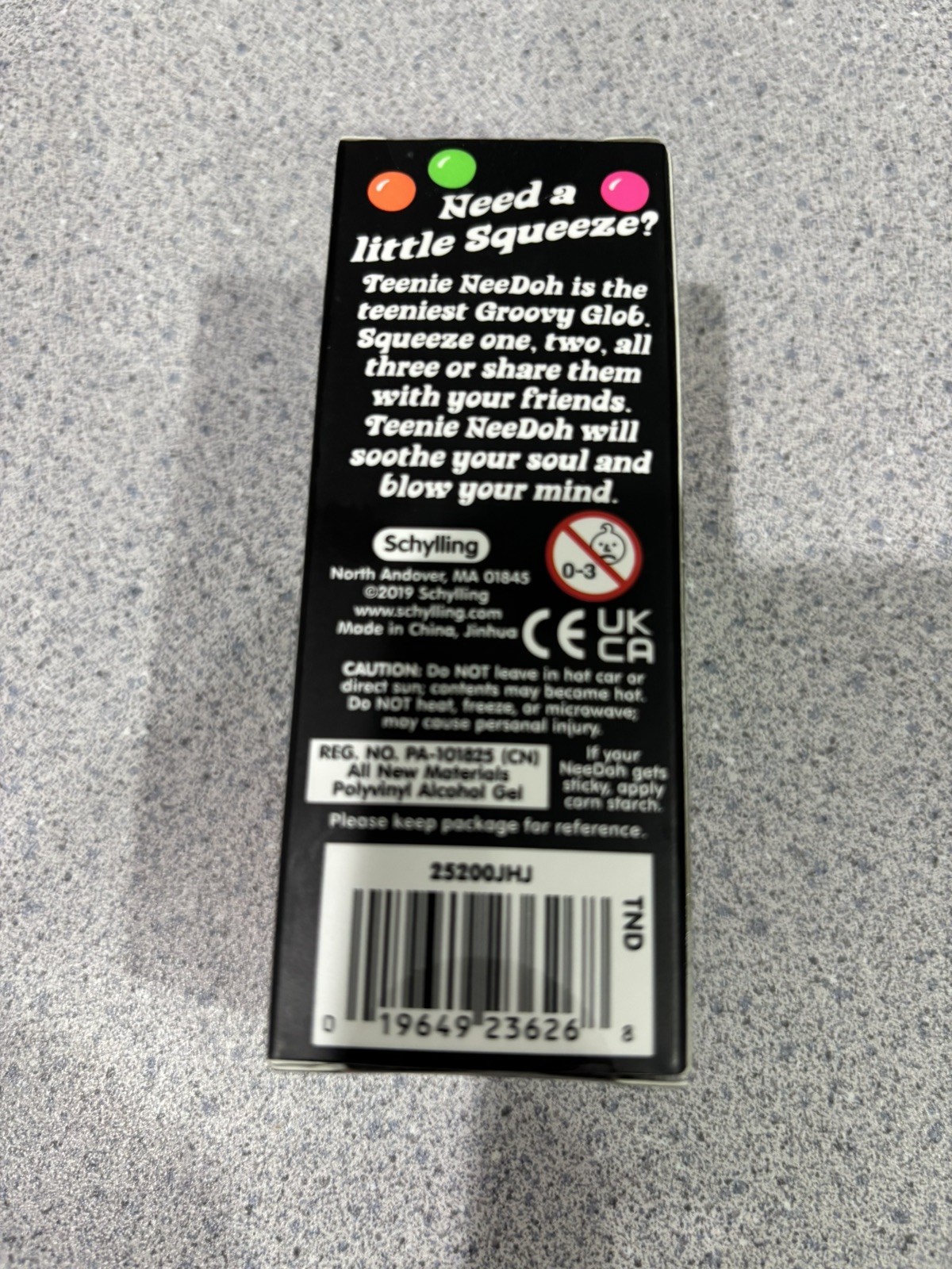 Needoh Teenie Groovy Glob 3 Pack — Purple Pink Green 100% Seller Feedback