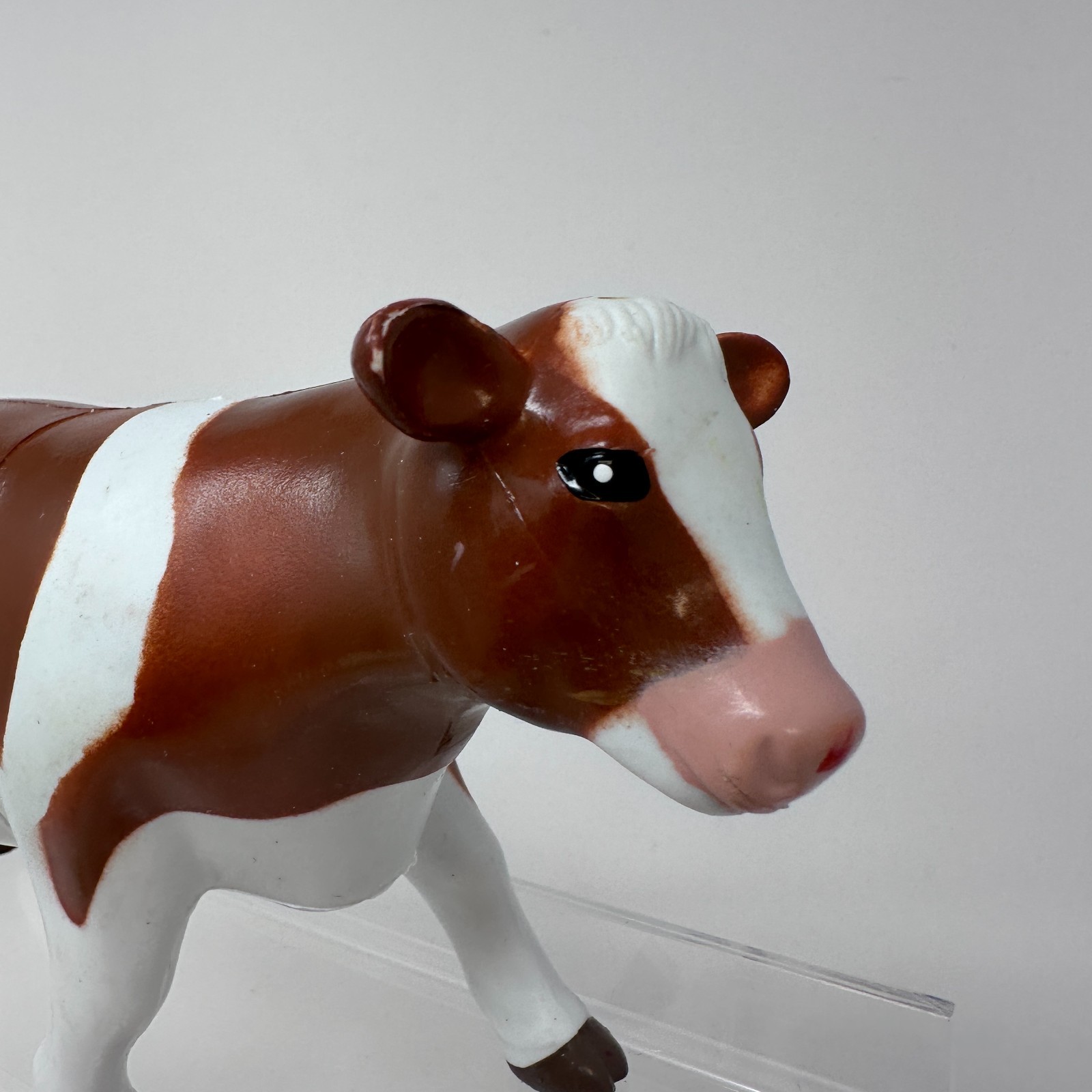Learning Resources Cow Figure Jumbo Animals White Brown Farm Barn 8″