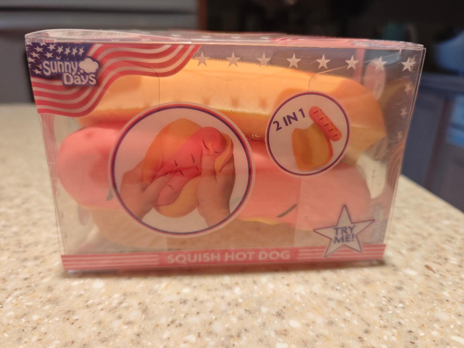 Sunny Days Squish Hot Dog 2 in 1 – Brand New