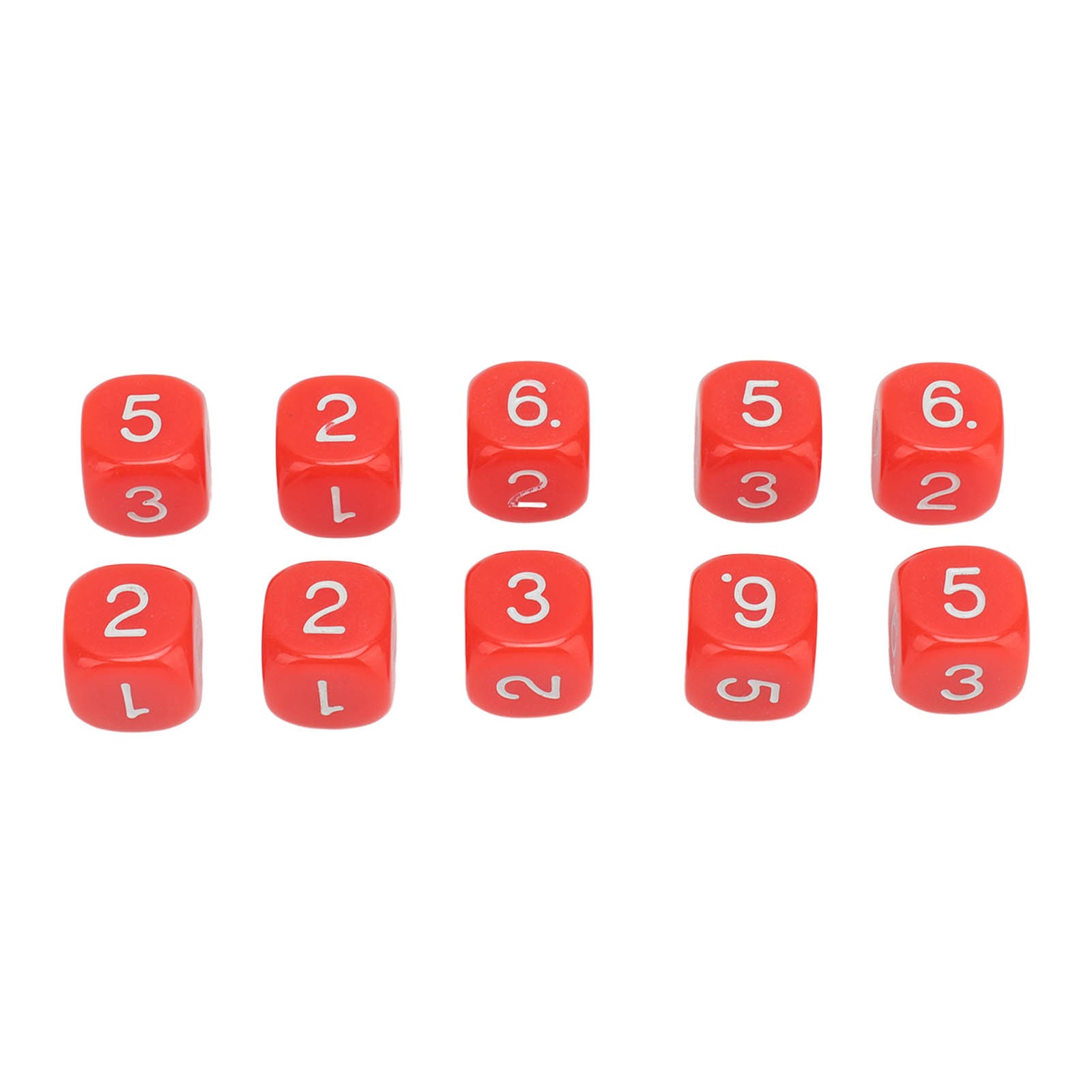 20PCS 6 Sided Board Game Dice Durable Learning Aid For Teaching