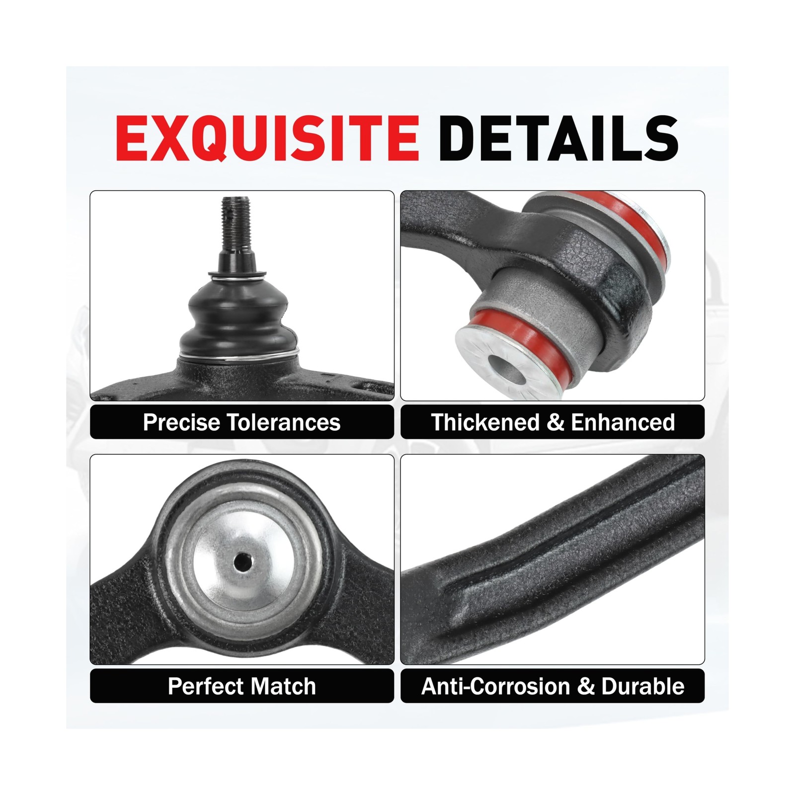 4WD 14pc Front End Suspension Kit for Ford F-150 1997-2003, F-250 1997-1999, …