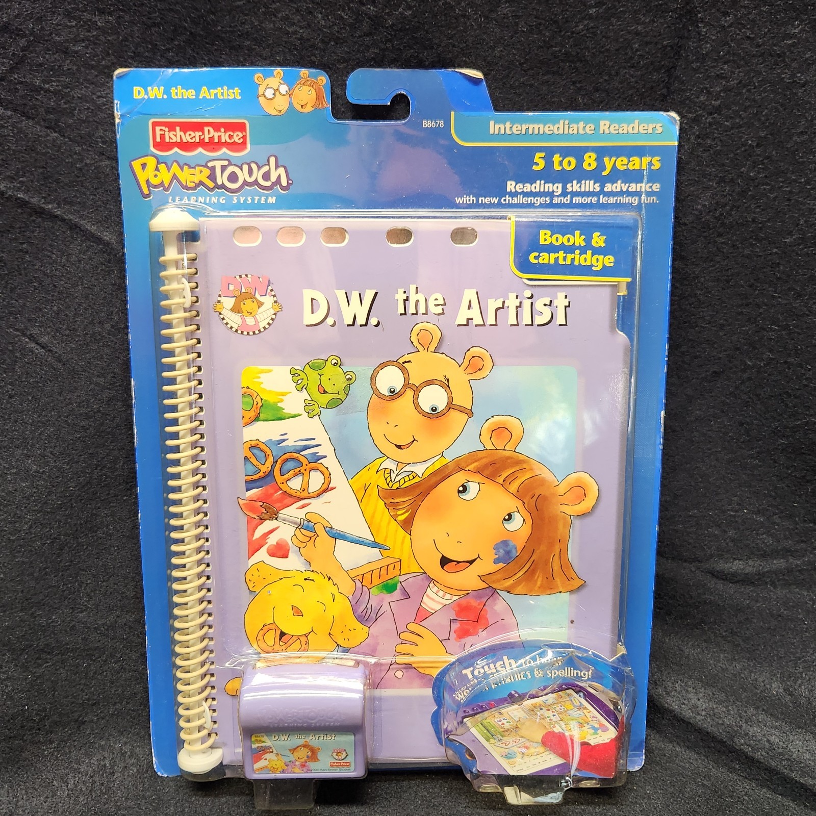 Fisher Price Power Touch Arthur D.W. The Artist Book and Cartridge New Age 5-8