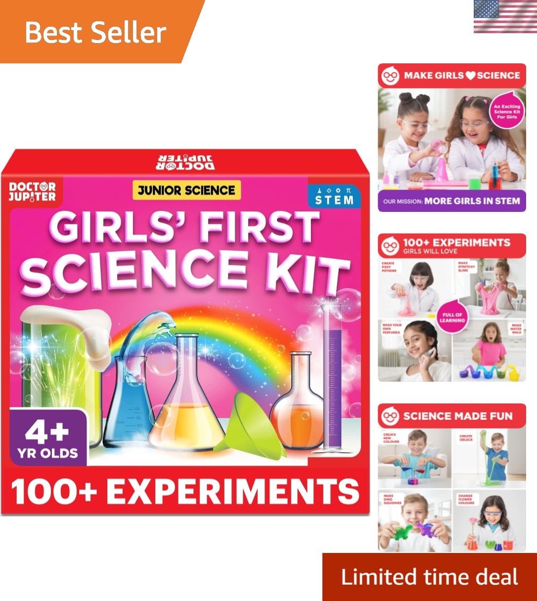 Girls’ First Science Kit for Kids Ages 4-5-6-7-8 | Easter, Birthday Gift Idea…