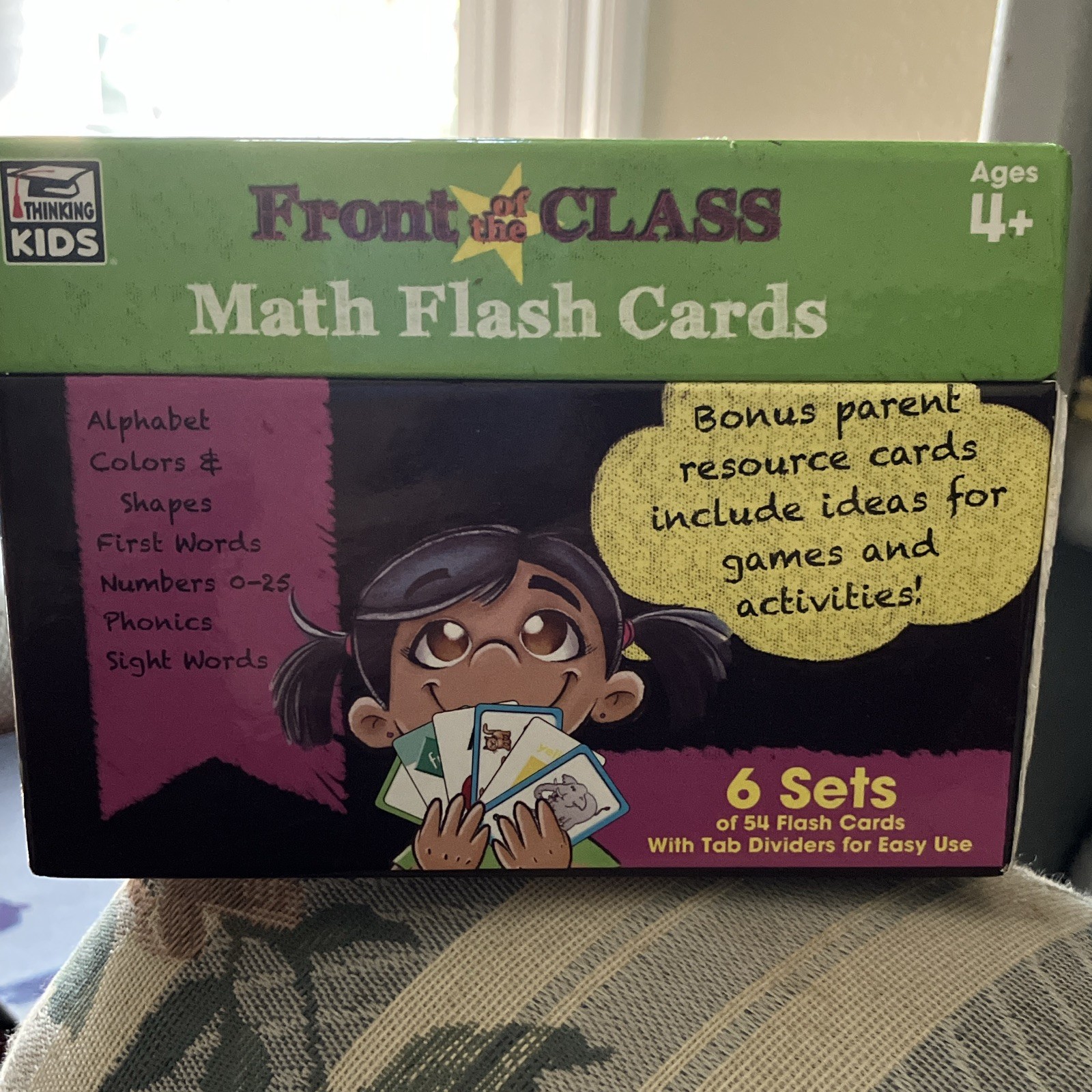 Thinking Kids Front of the Class Math Flash Cards 324 Cards 6 Sets Ages 4+