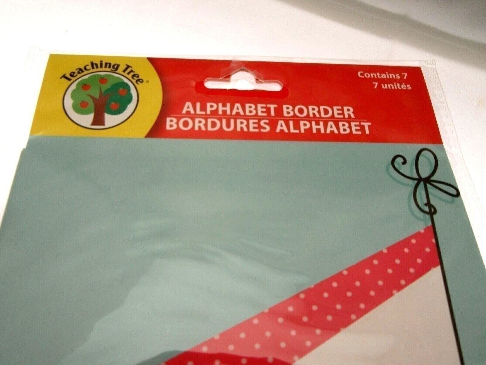 Teaching Tree Alphabet Border 7 pack Educational Poster – Blue