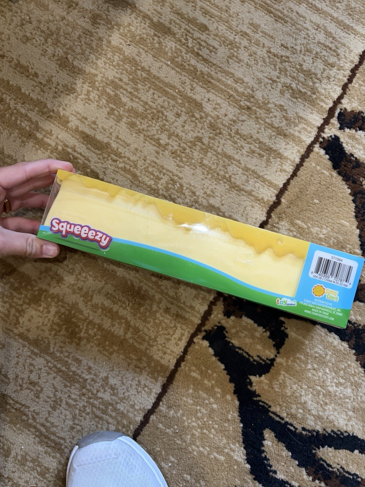 Squeezy Butter Tactile Squeeze Toy Yellow Ages 4+ MPN 571064 14 oz