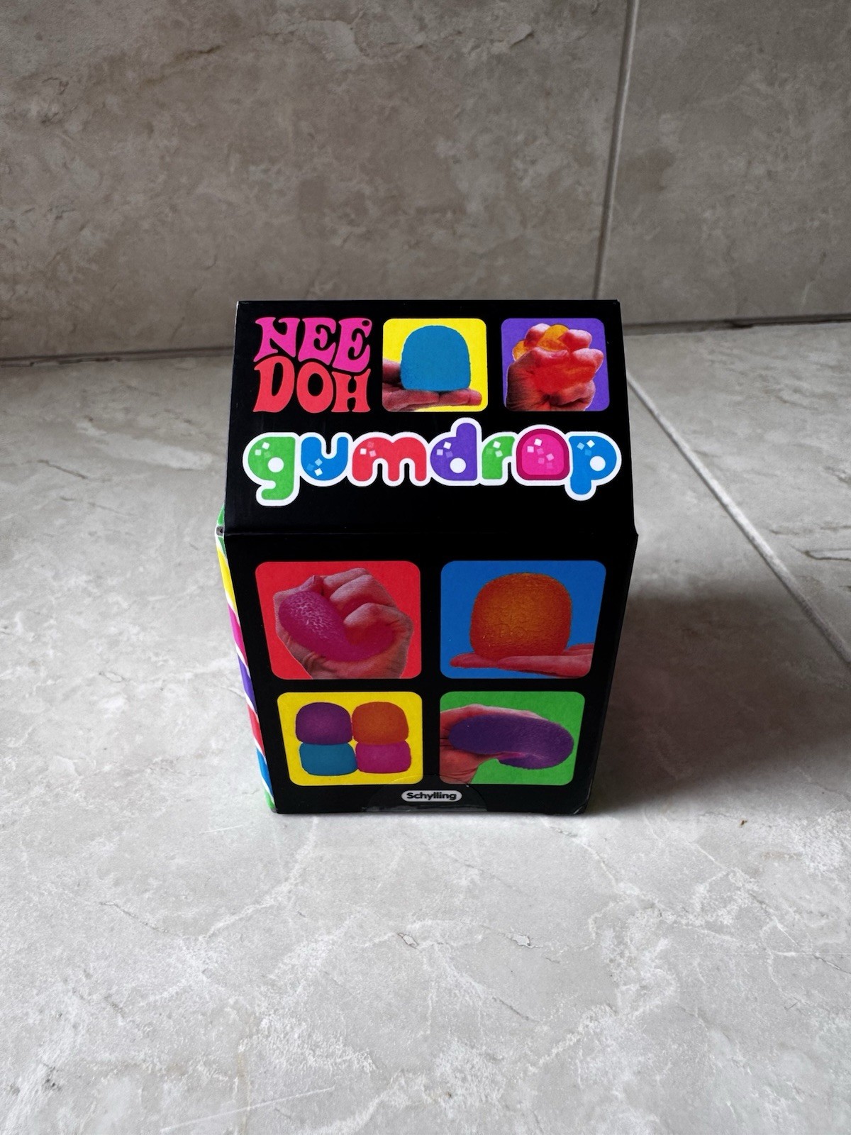 Nee Doh Gumdrop Super Solid Squish Squeeze Toy Pink Schylling Ages 3-4 Years 3+