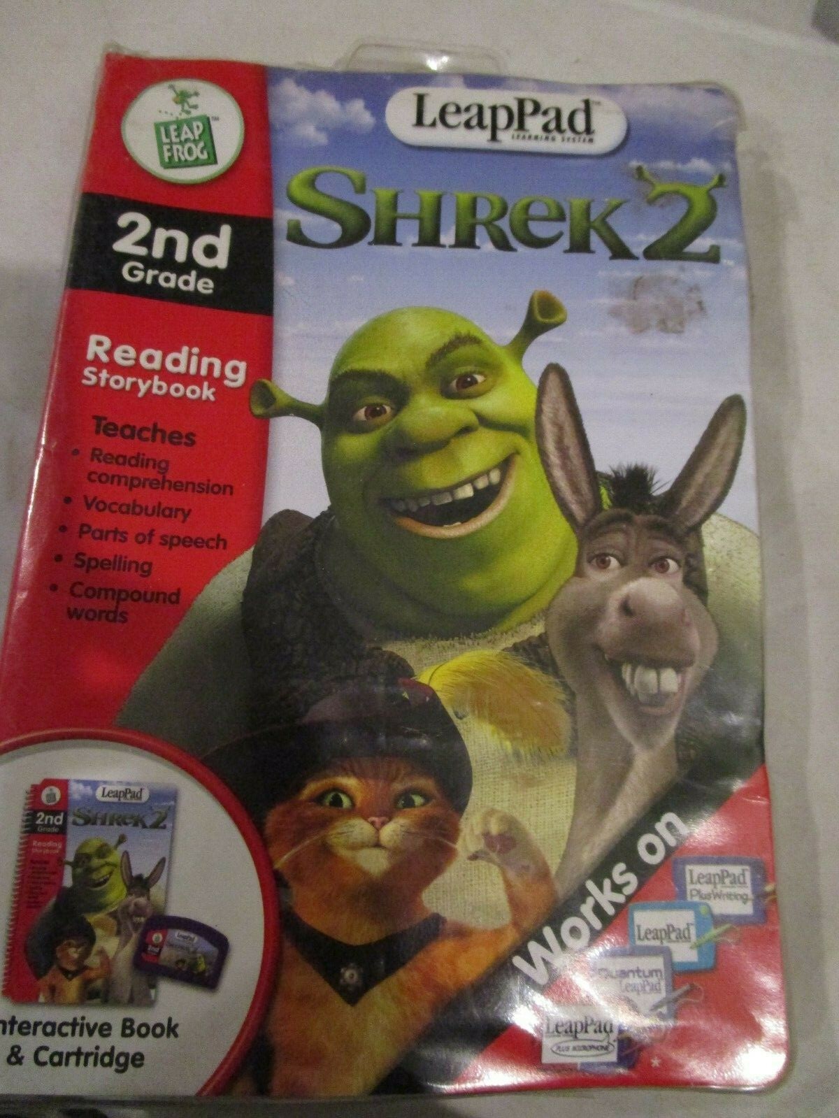 Shrek 2 Shrek2 Leap Frog 2nd Grade Reading Storybook Brand New
