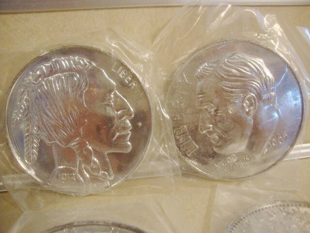 BIG Teaching Dime Store Plastic Coins Penny Nickel Dime Quarter Half & Dollar HK