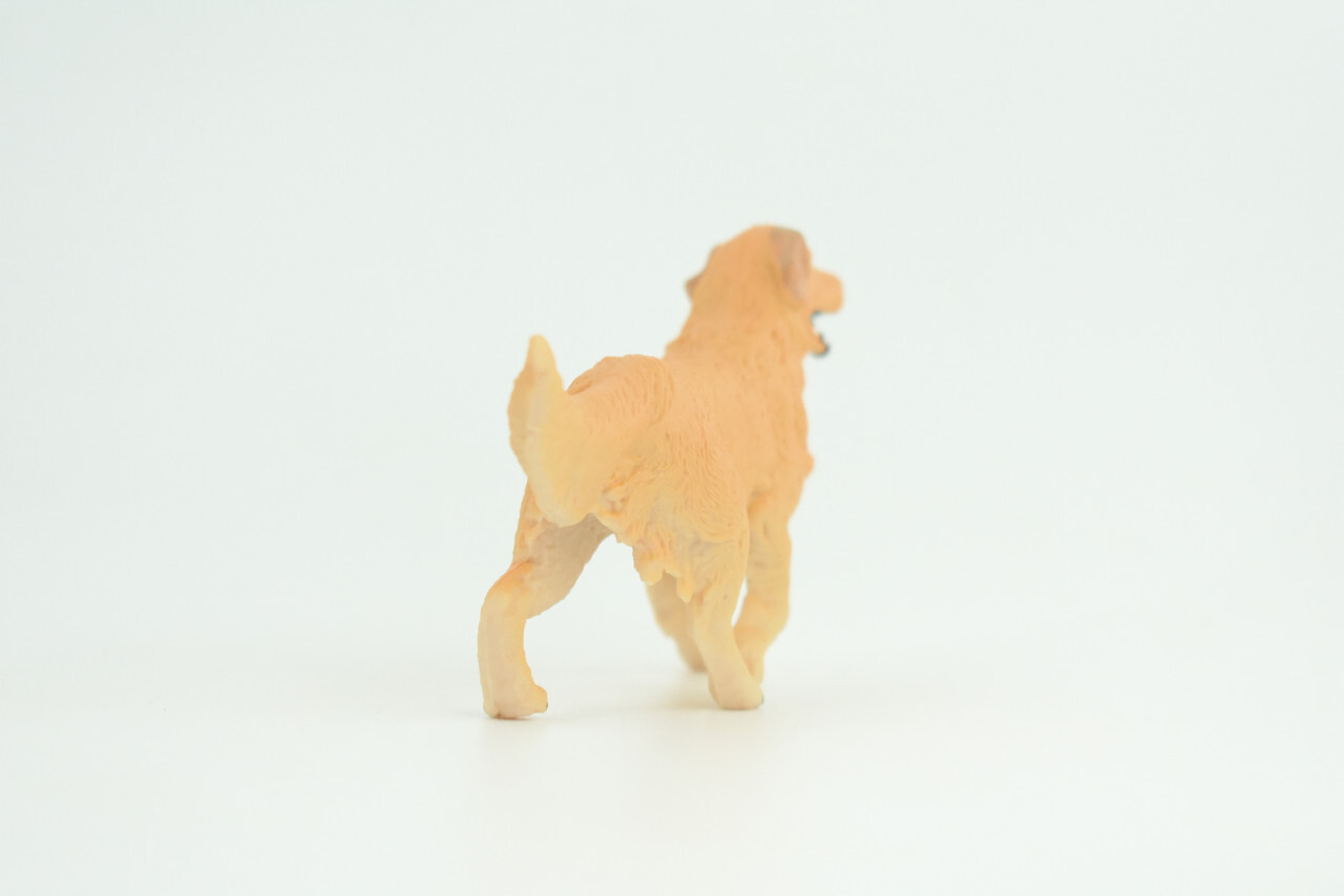 Golden Retriever Dog, Hand Painted Rubber Realistic Toy 4 Inches CH854 BB198