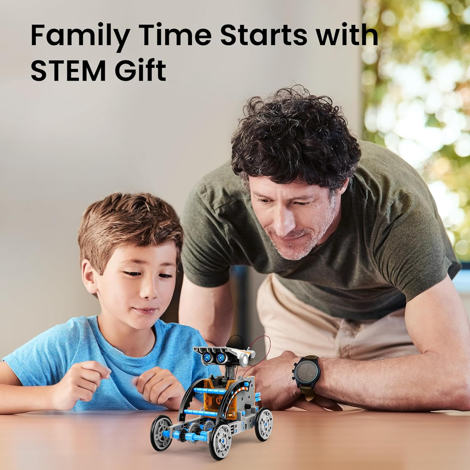 12-In-1 Solar Robot Building Kit STEM Gift for Boys Aged 8-13, DIY Science Educa