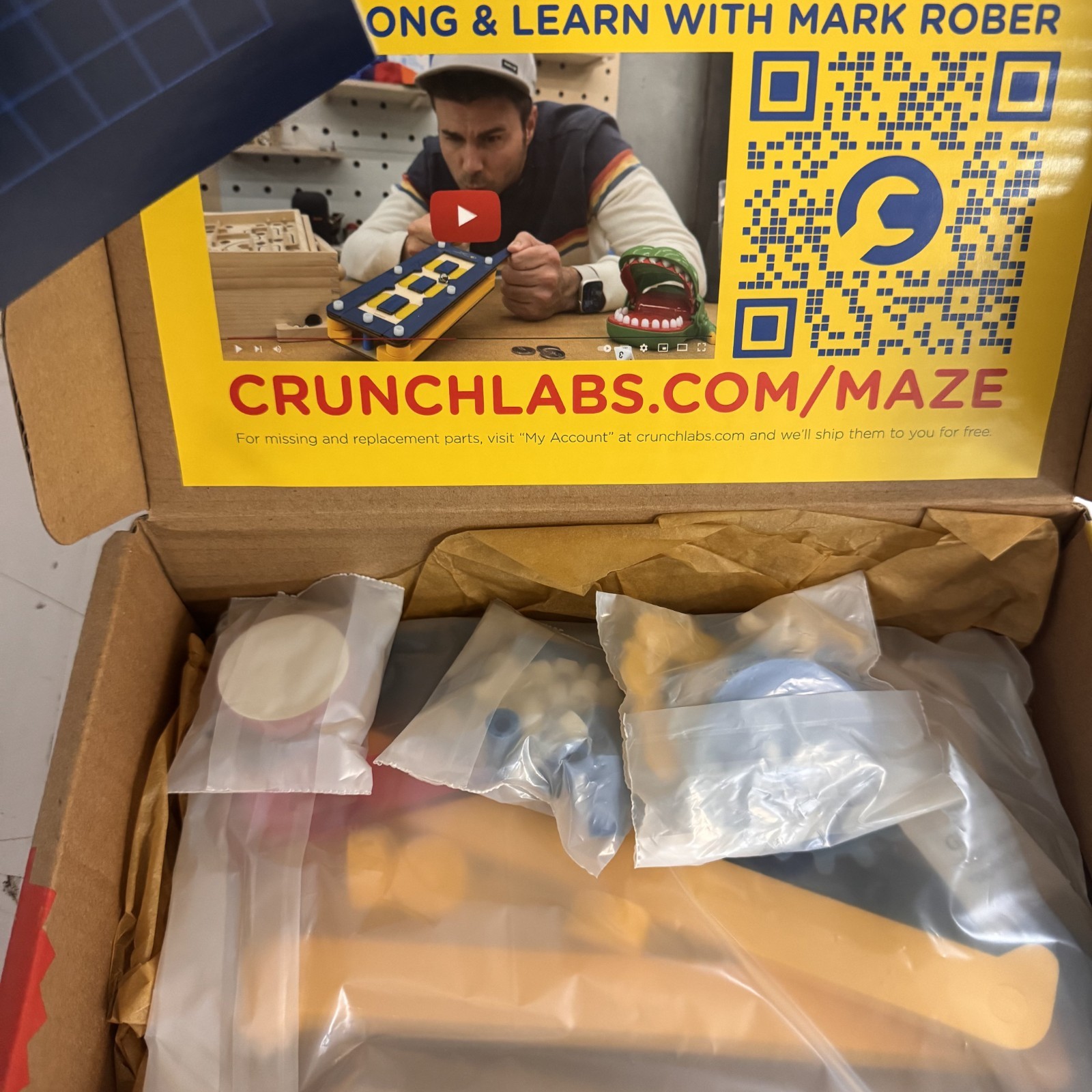 Crunch Labs Box by Mark Rober Trap Door Maze New Open Box