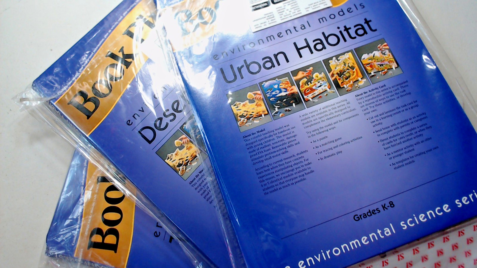 LOT OF 3 Book Plus +++ DESERT/URBAN/TROPICAL Science Model Model Kit -Homeschool