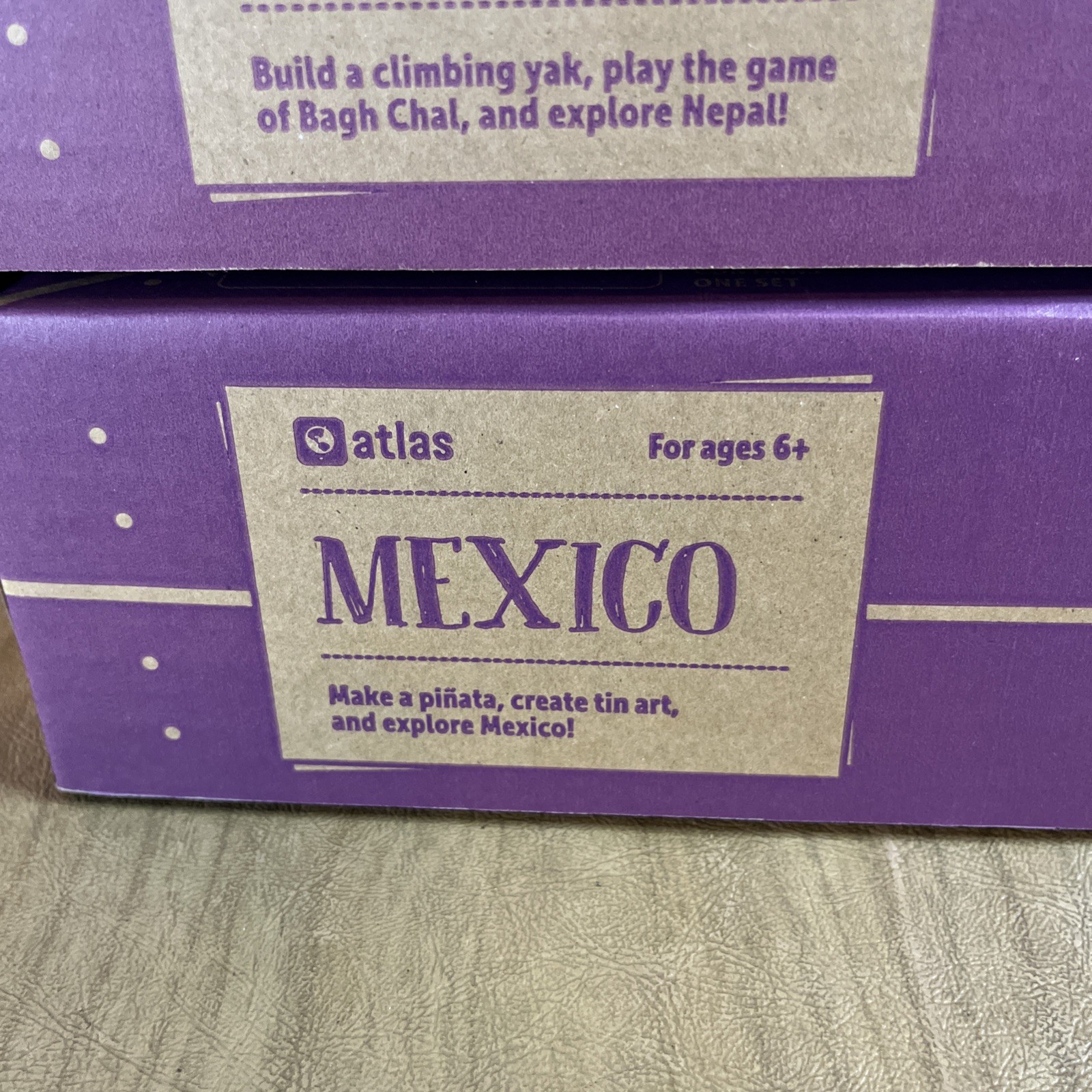 Kiwi Co Atlas World Crates Lot of 2 Mexico Nepal Geography Culture Homeschool