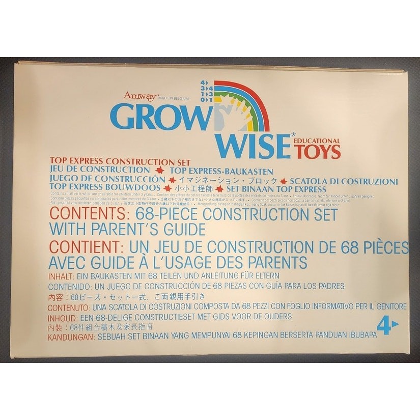 Vintage 1987 Amway Grow Wise Top Express Construction Set II Toy Brand New