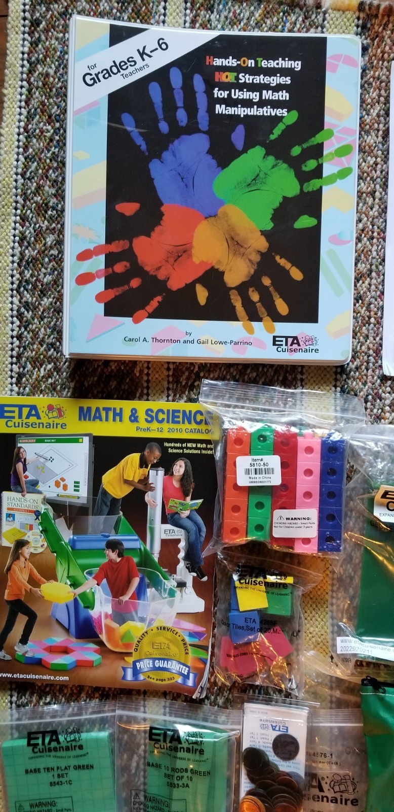 Homeschool Montessori Teaching ETA Math Manipulatives Sets for K-6 grades