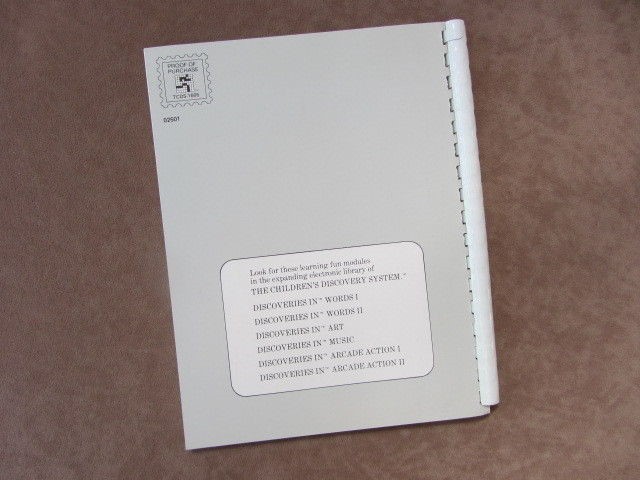 Vintage Childrens Discovery System Activity Book Manual Computer Learning Mattel