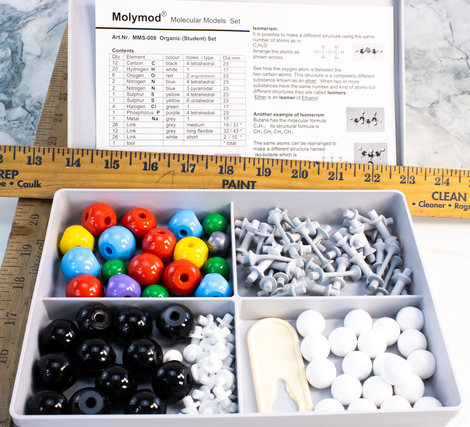 Molymod MMS-008 Organic Chemistry Molecular Model Student Set Complete England