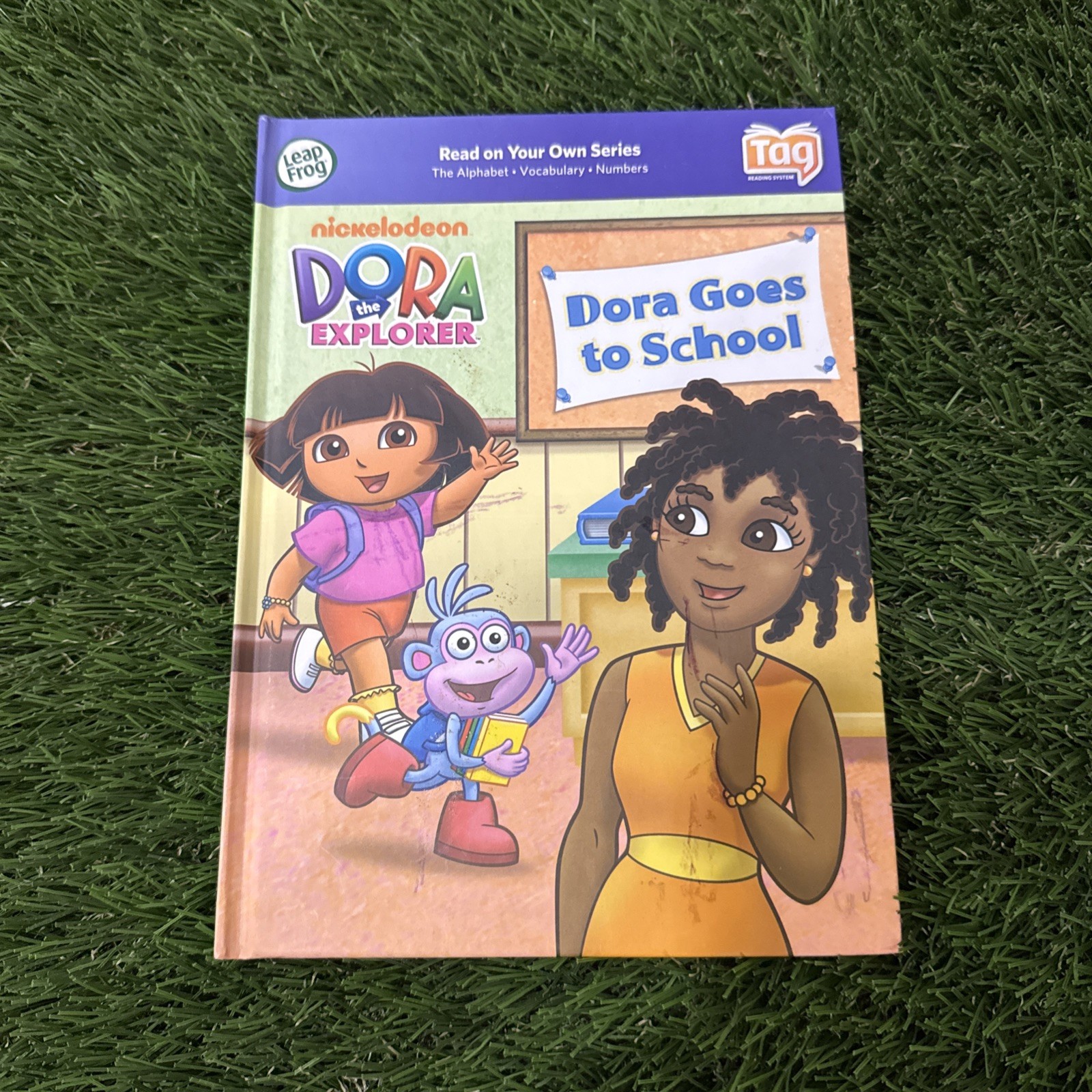LeapFrog Tag Pen LeapReader book — DORA THE EXPLORER: DORA GOES TO SCHOOL