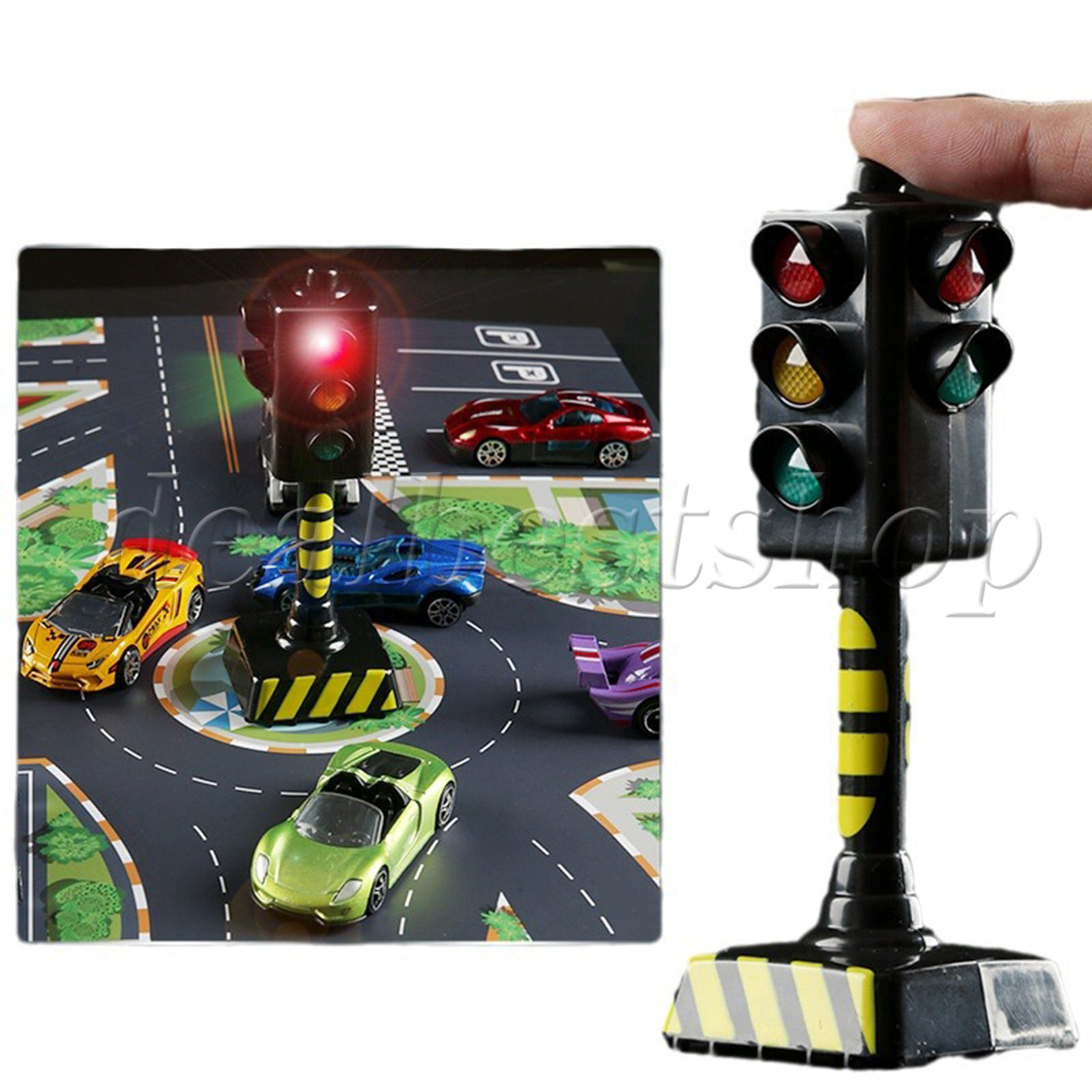 Black RC Traffic Signal Voice Traffic Light Simulation Toy Model Puzzle Safety