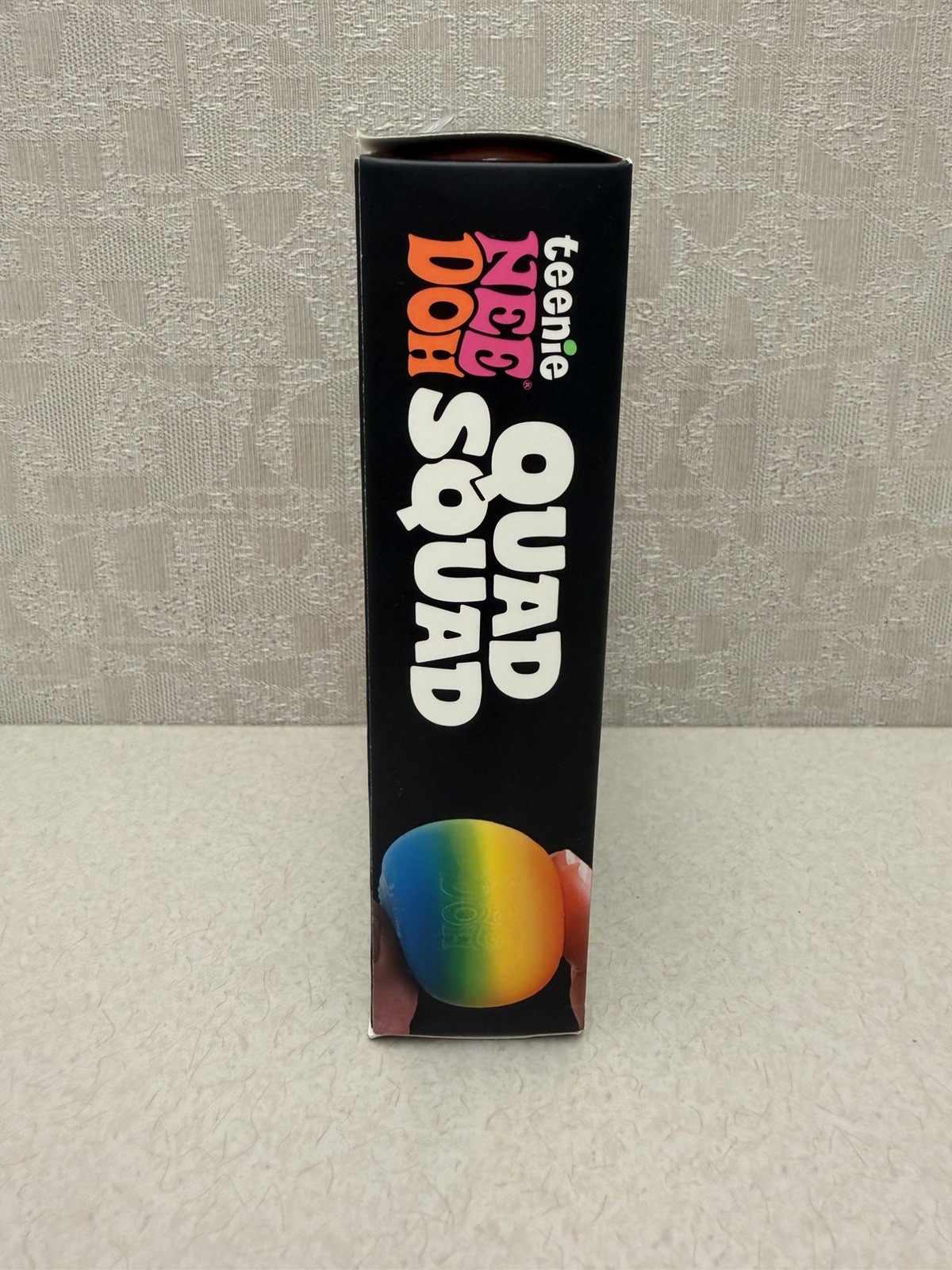 NeeDoh Quad Squad Teenie 4 Pack Mini Crunch Glitter Rainbow- Ships Fast!