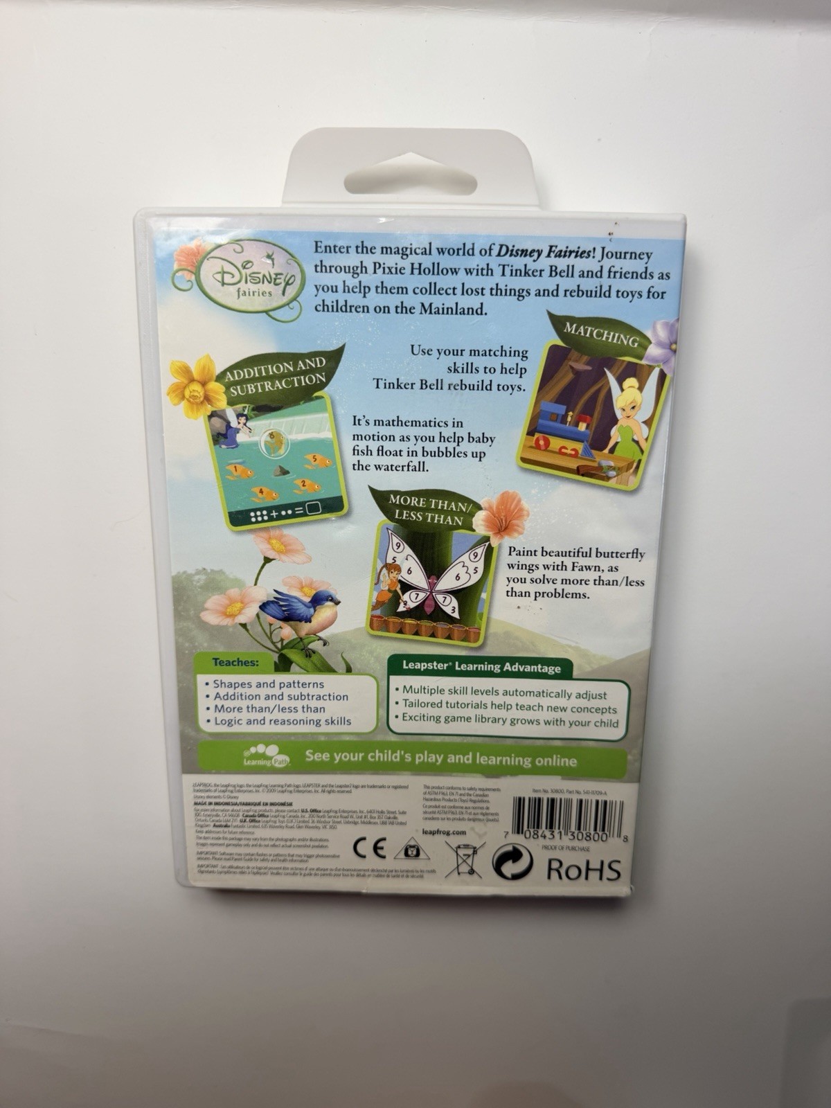 LOT LeapFrog Leapster & Leapster 2 Disney Fairies & Cars 4-7 years, K-1st, Songs
