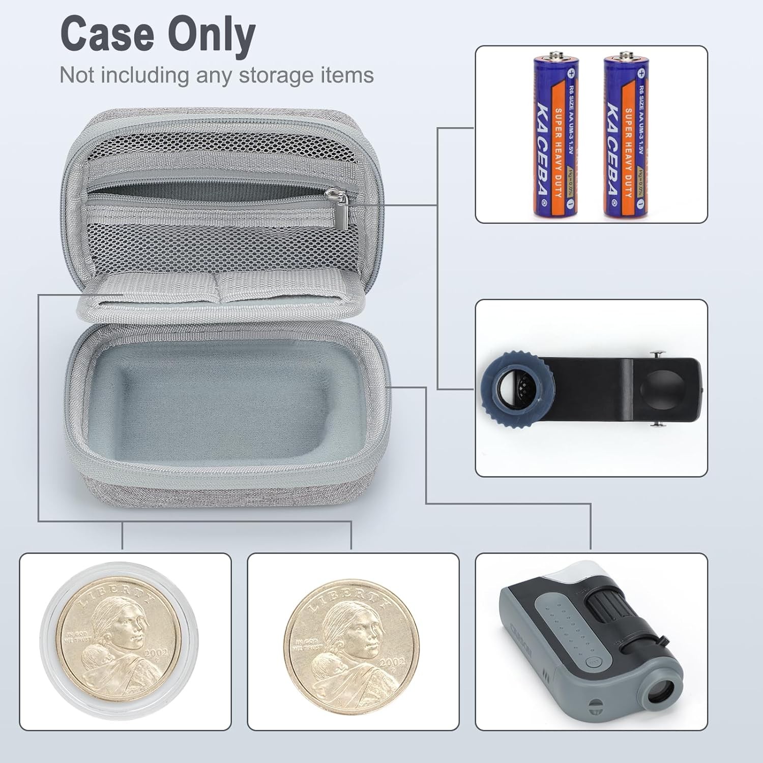 Hard Travel Case for Carson MicroBrite Plus 60x-120x LED Lighted Pocket Microsco