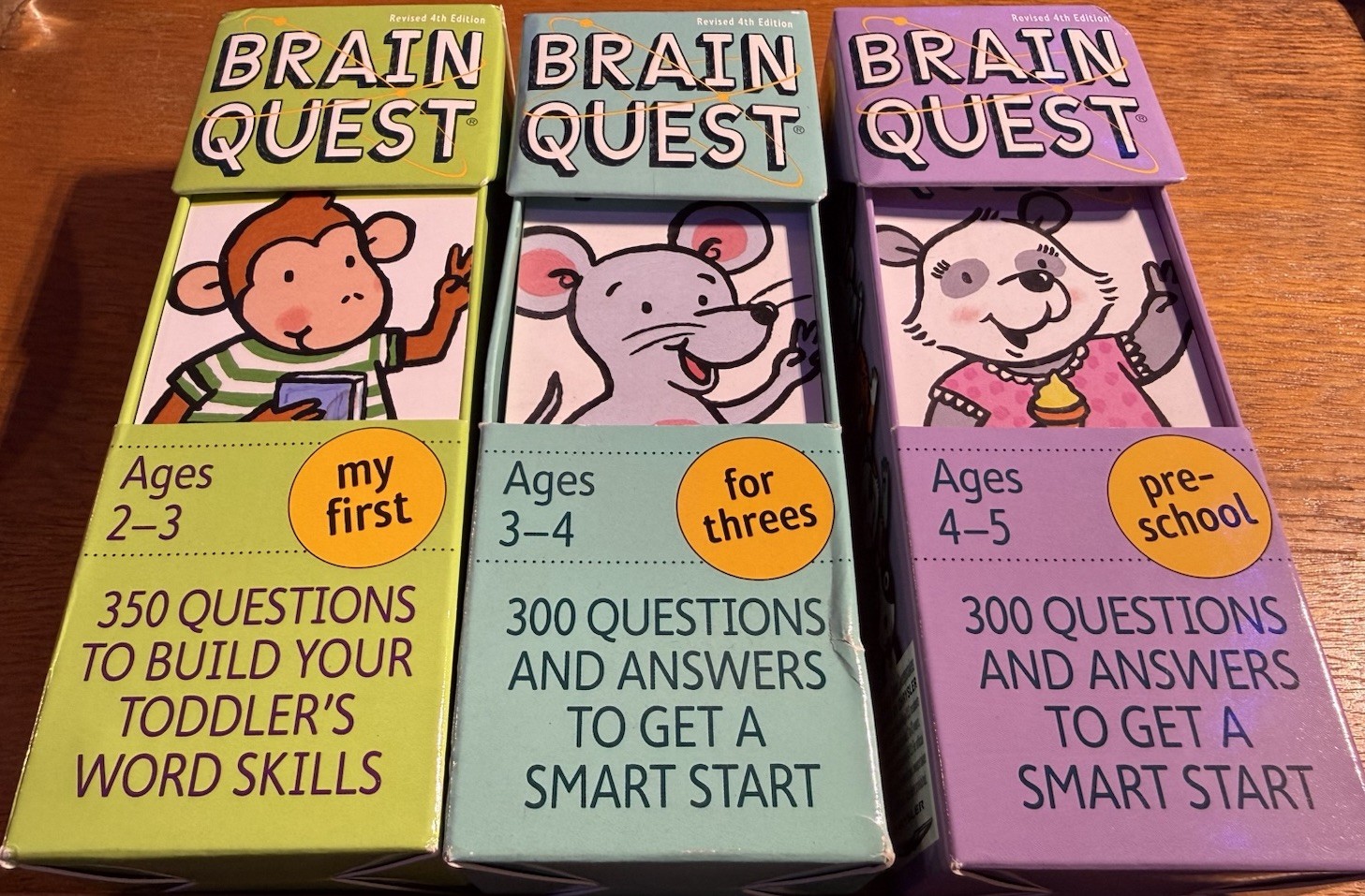 Brain Quest Smart Cards Ages 2-3, 3-4, 4-5, Revised 3rd Edition