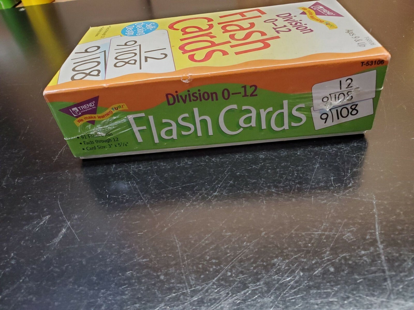 Trend Enterprises Division 0-12 Flash Cards – Ages 9 & Up – NEW